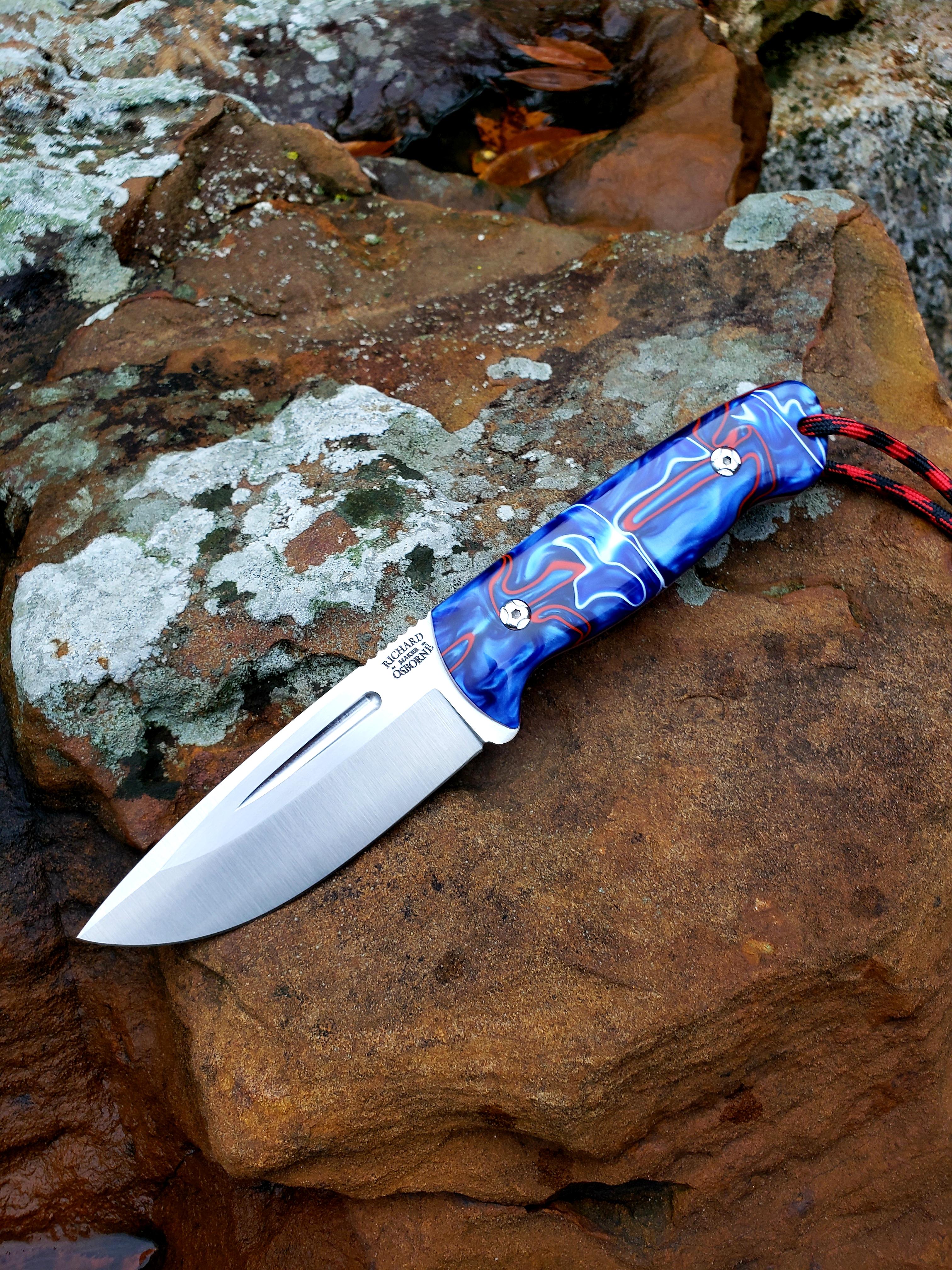 4 inch blade camp knife I made for a patriotic american r/knives