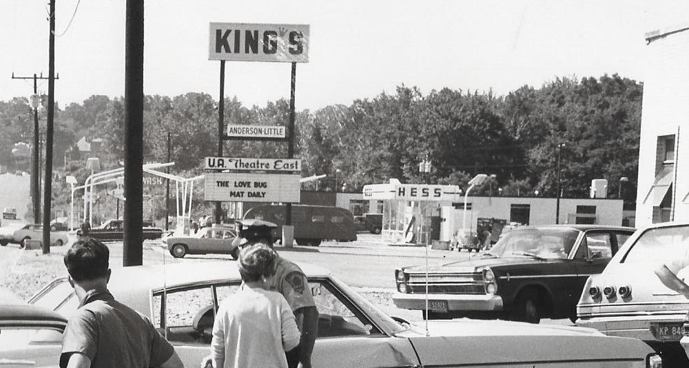 Historic Manchester, CT Looking up Broad Street towards Center St