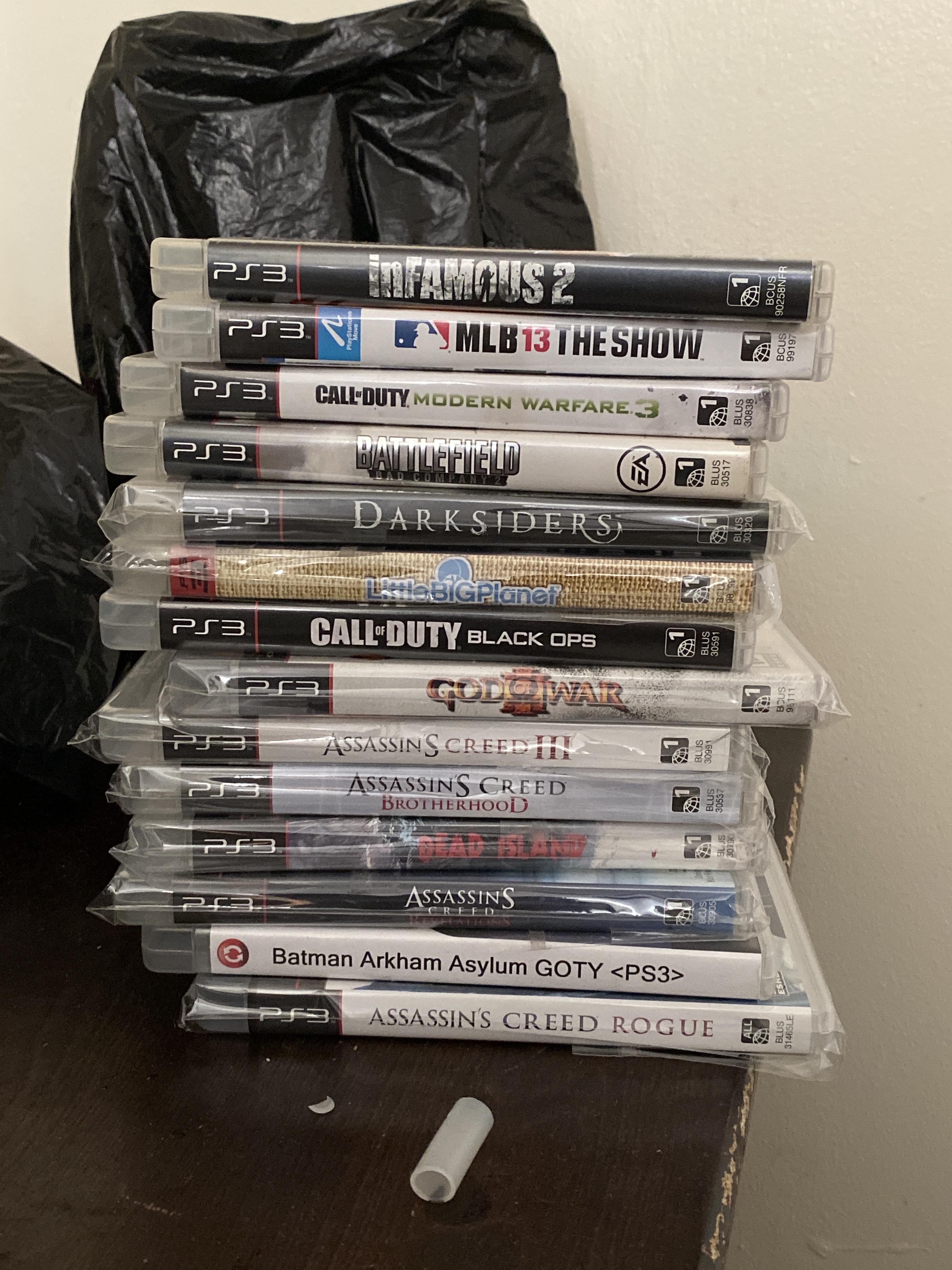 Perfect time to buy ps3 games I paid 21 dollars for all these in a