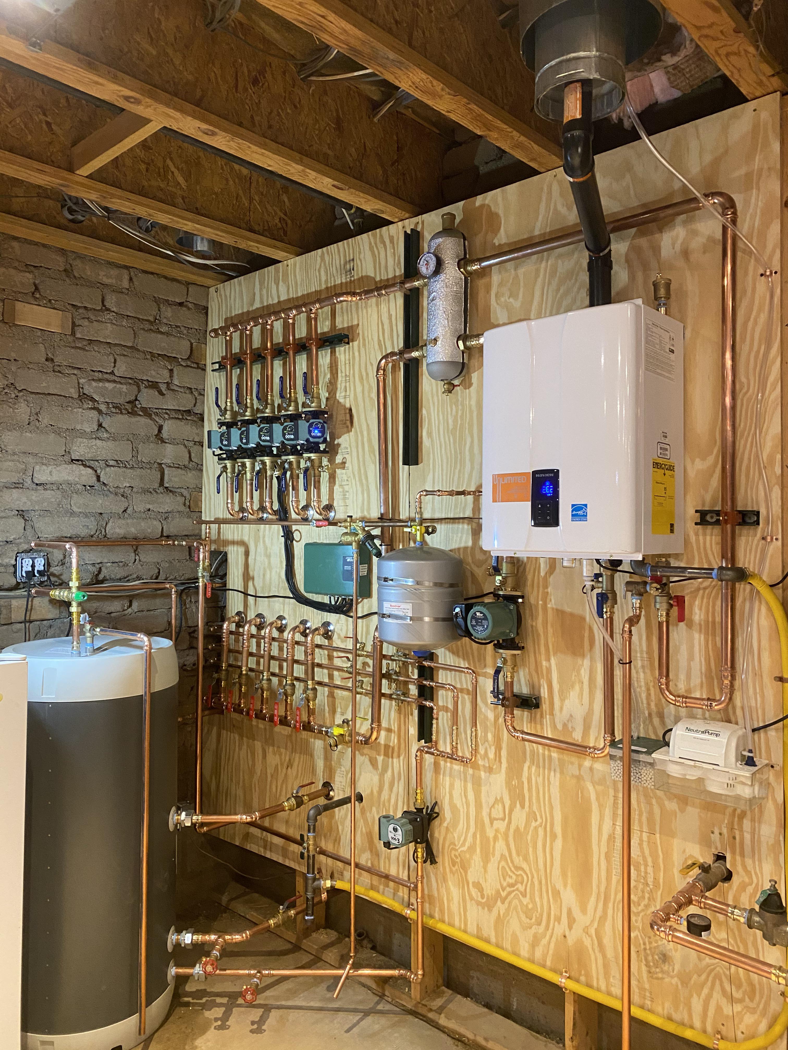 UK Plumbing is the running of a gas pipe outside the property like