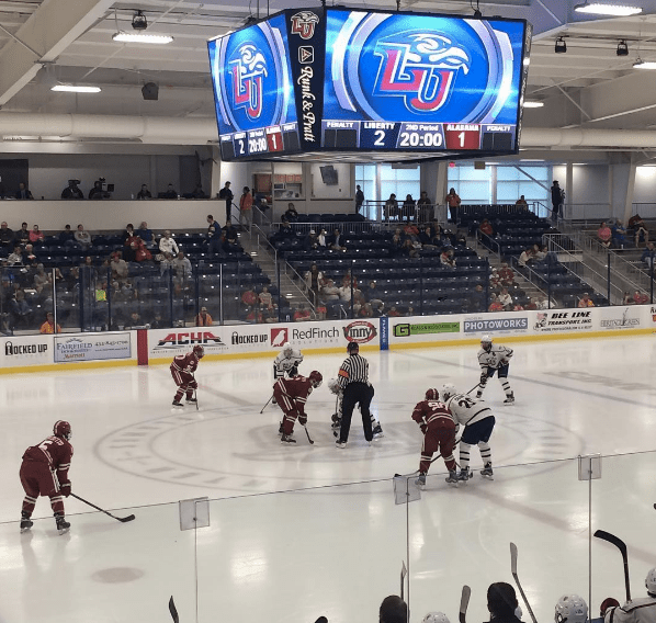 Liberty University has a pretty nice rink for an ACHA program r