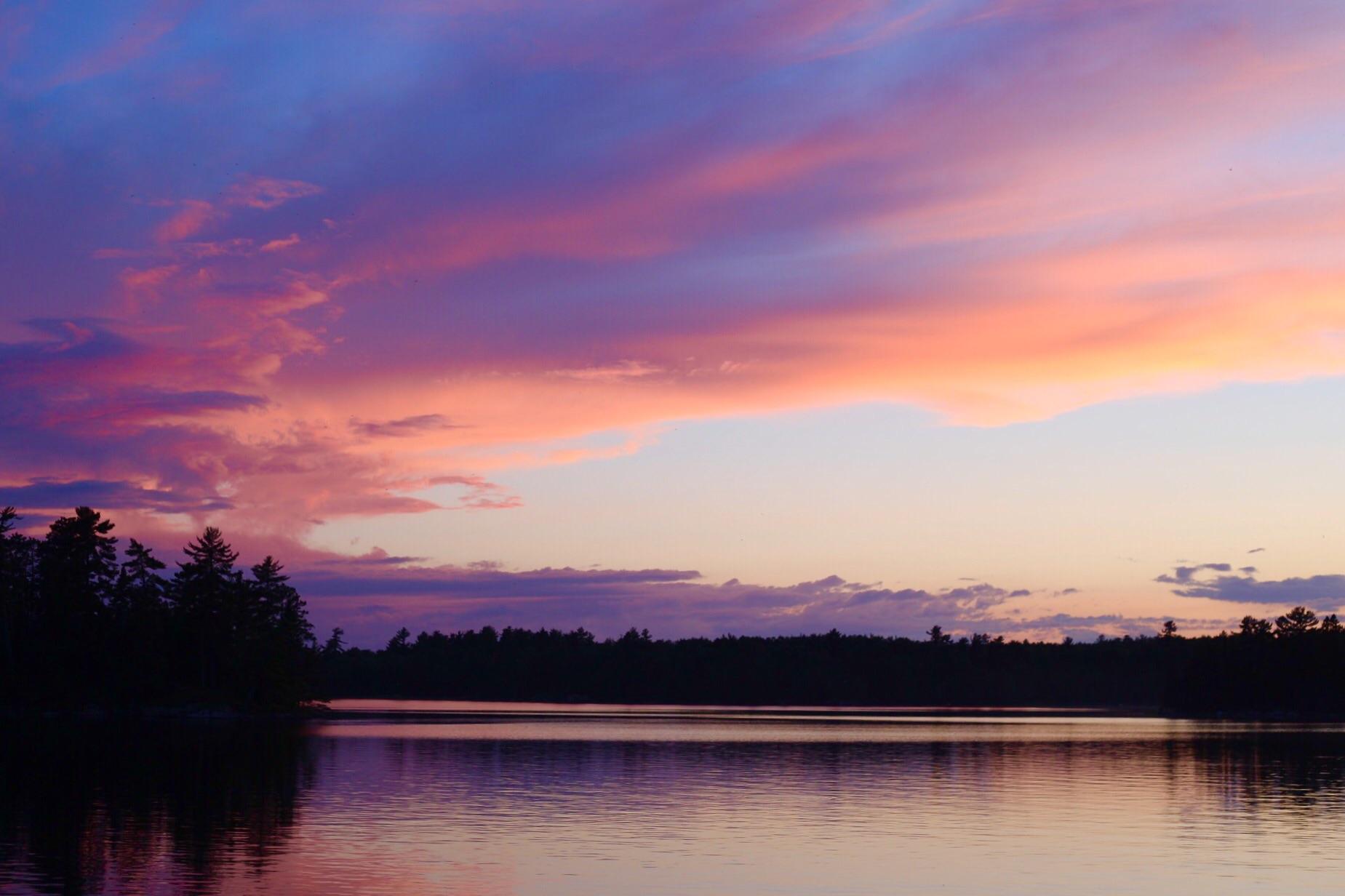 Was hoping to catch northern lights, but got a beautiful sunset instead