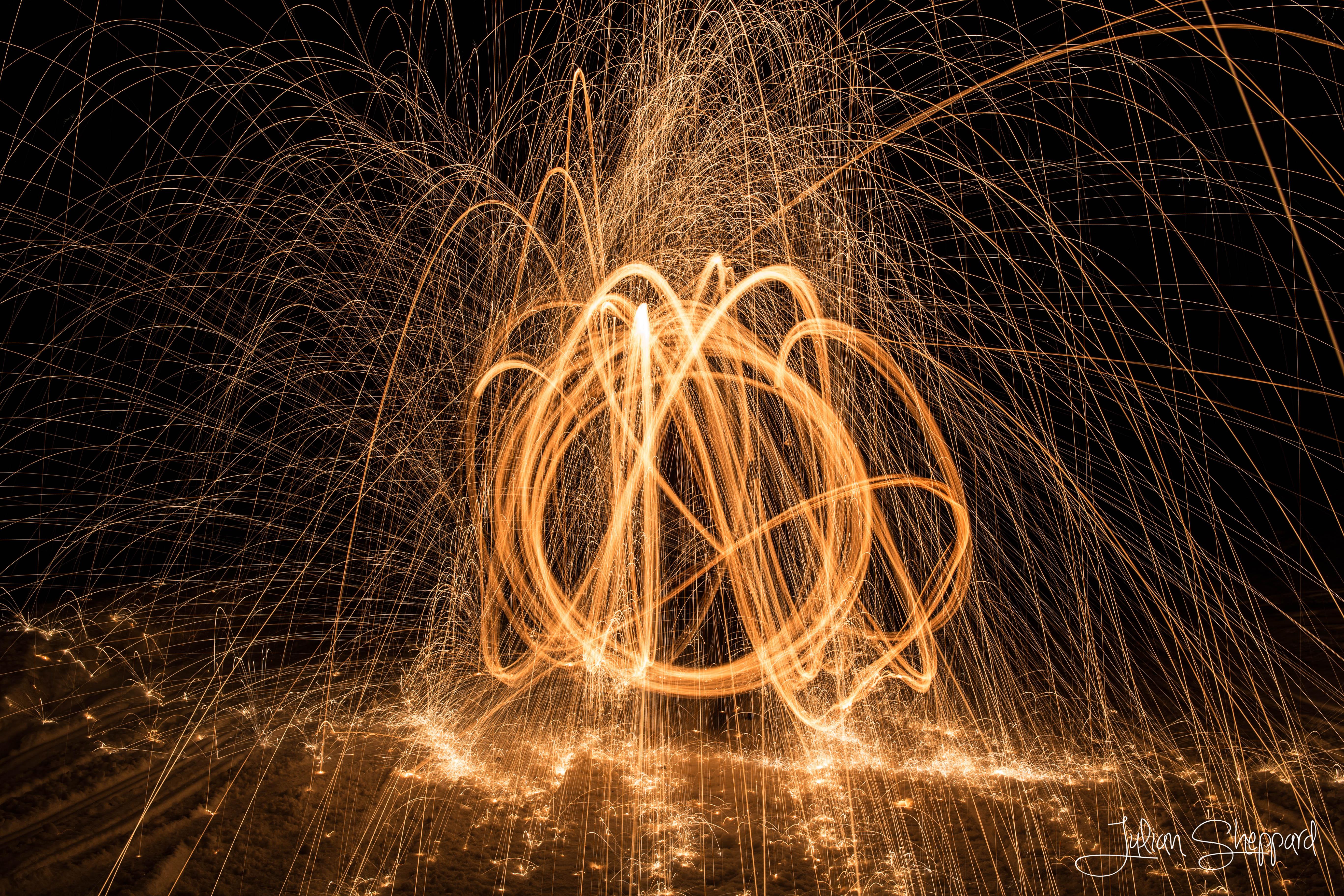 Steel Wool Photography by Julian Sheppard, digital, 6000x4000 r/Art
