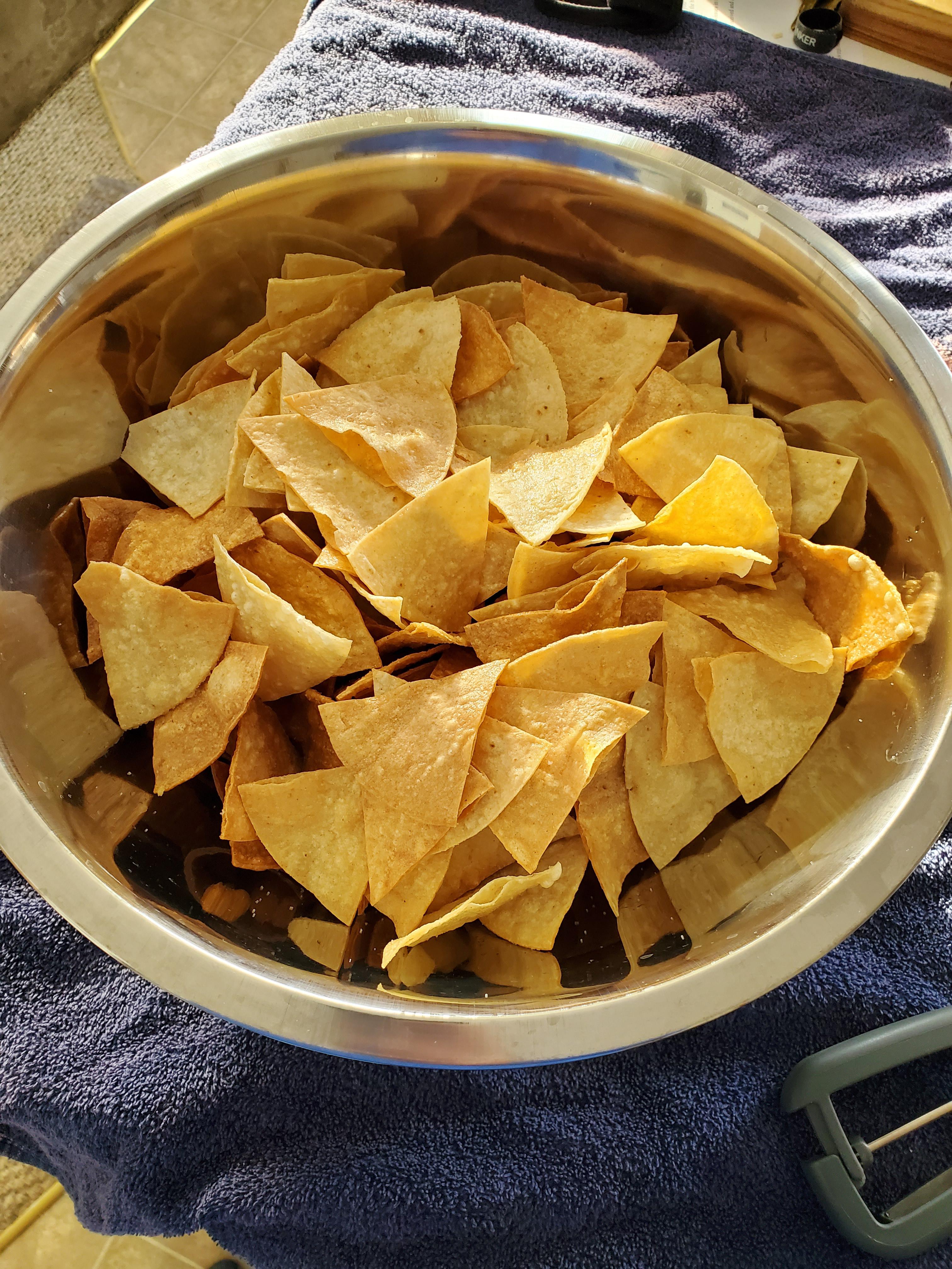 [Homemade] corn tortillas chips r/food