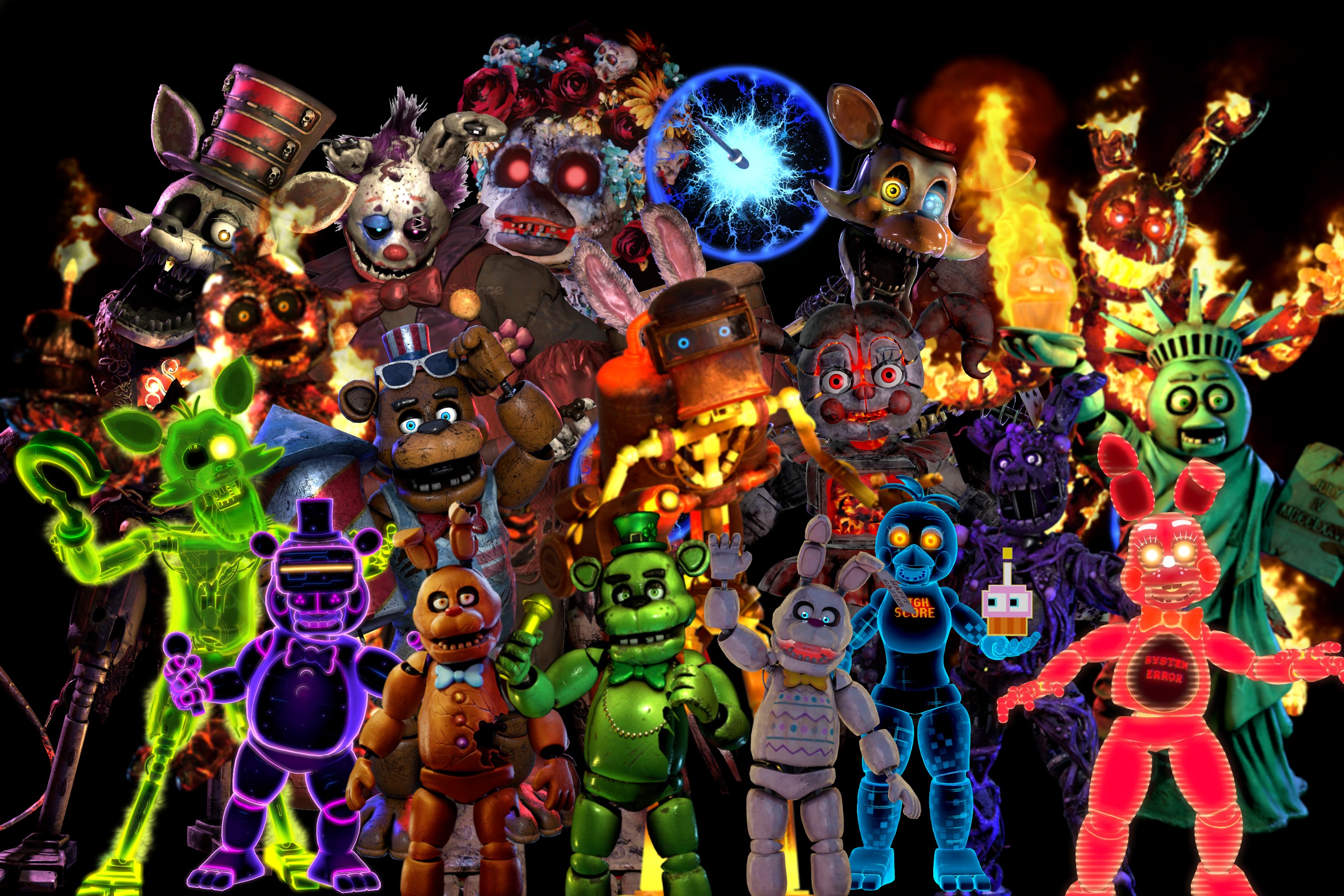 All fnaf AR skins so far. fivenightsatfreddys