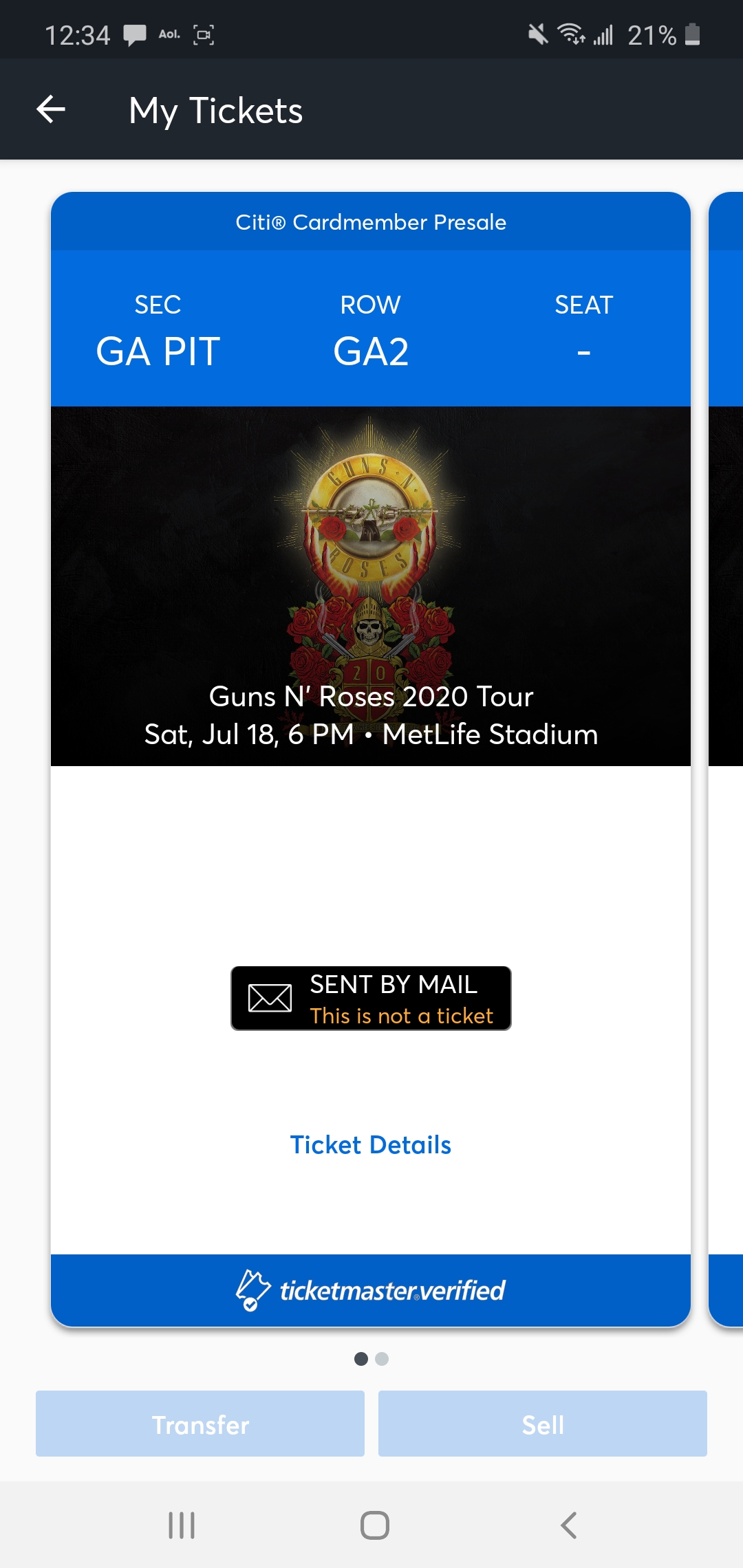 MetLife show presale let's do thisssssss!!!!!!!🤘🤘😝😝🔥🔥🔥 GunsNRoses