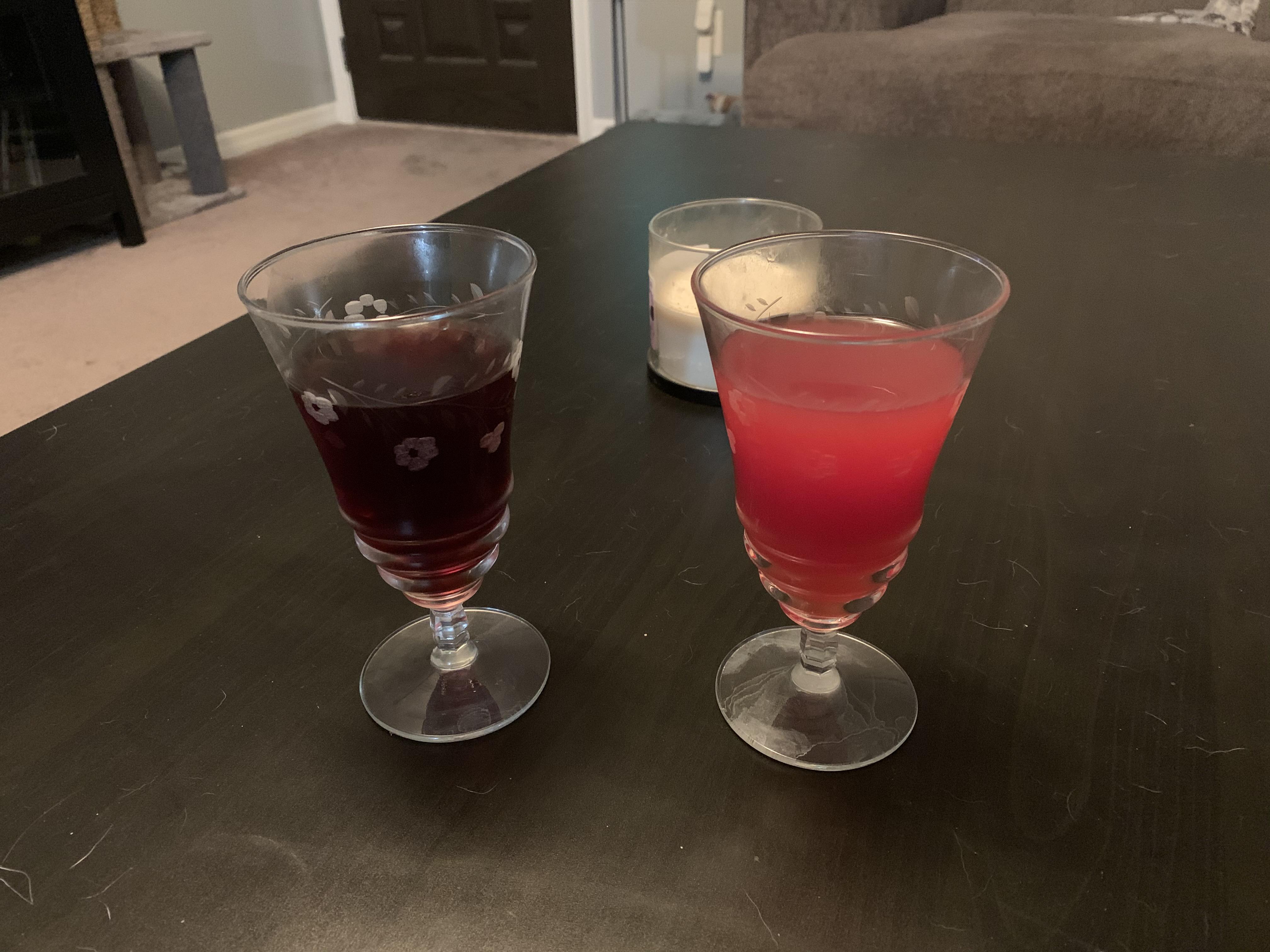 A Cherry and a Raspberry mead, r/mead