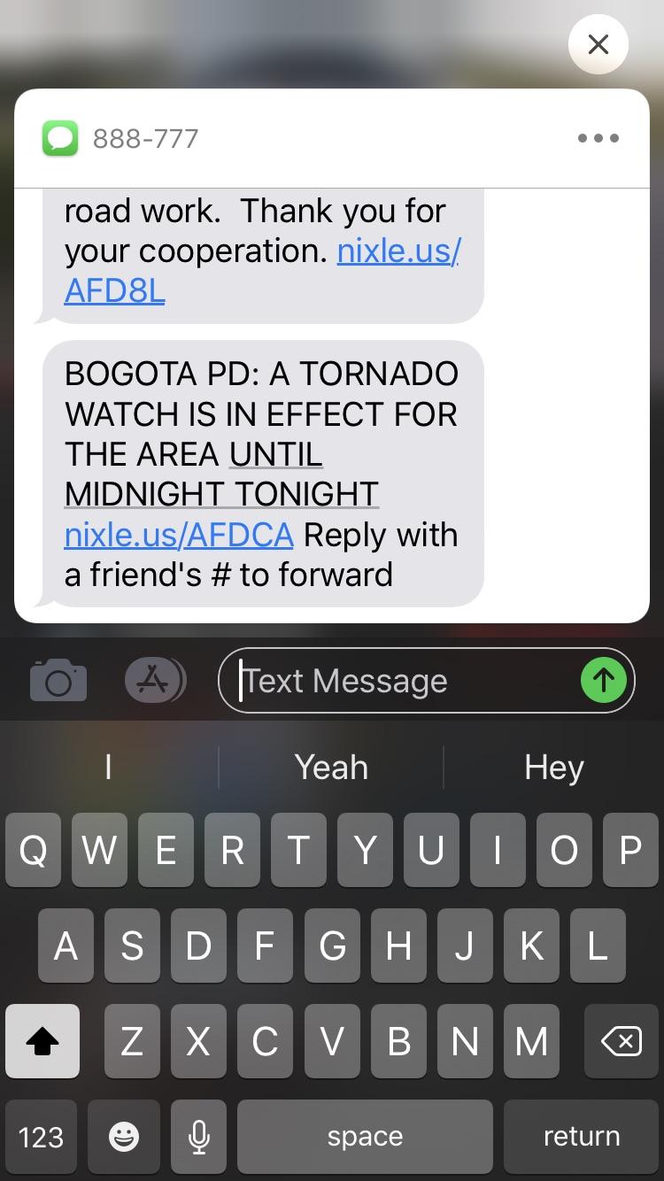 TORNADO WATCH ? FOR NORTHERN NJ? Bergen county . r/newjersey