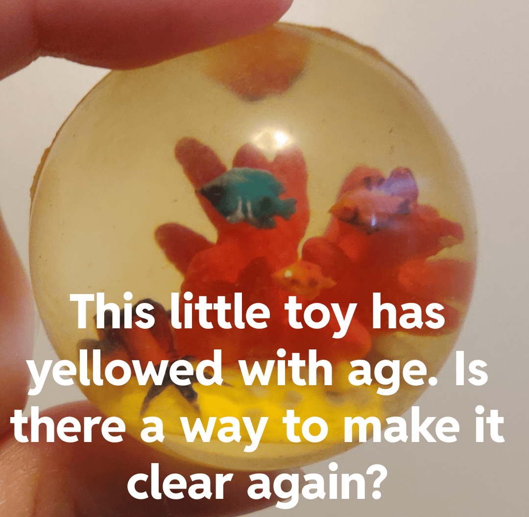 A way to fix yellowed plastic? r/fixit