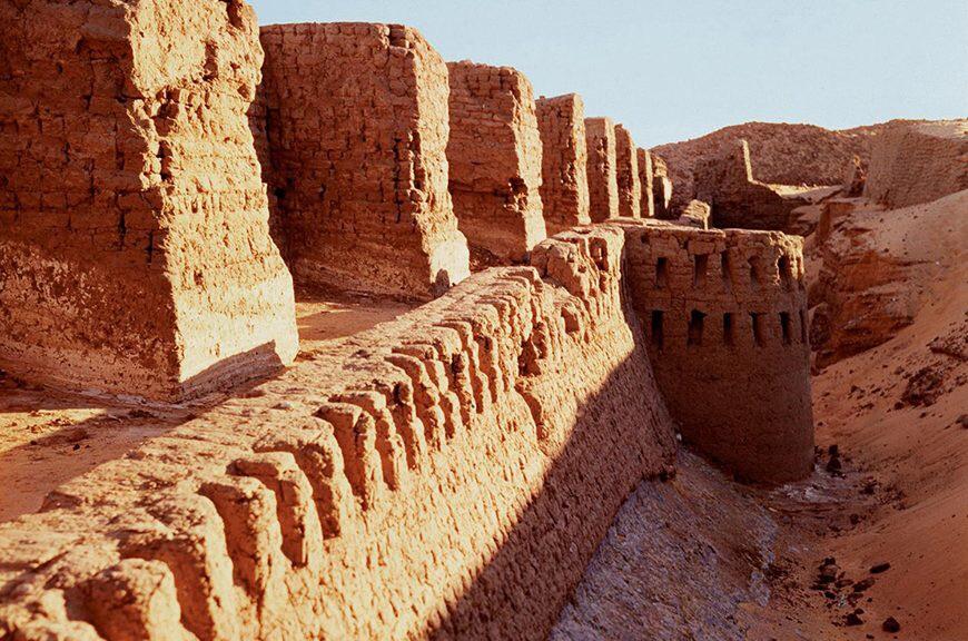 3000+ year old Buhen Fort, Sudan. This massive structure was one of