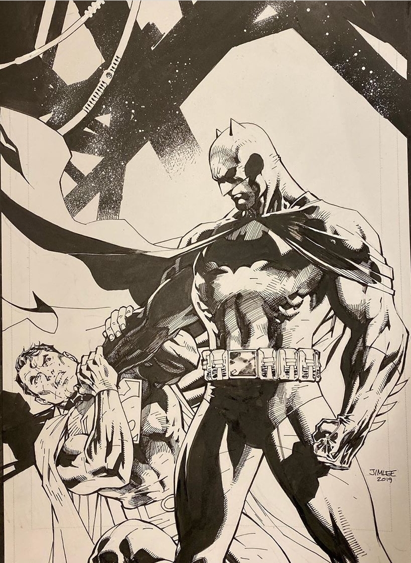 [Artwork] A different take on a classic Batman Hush cover by Jim Lee