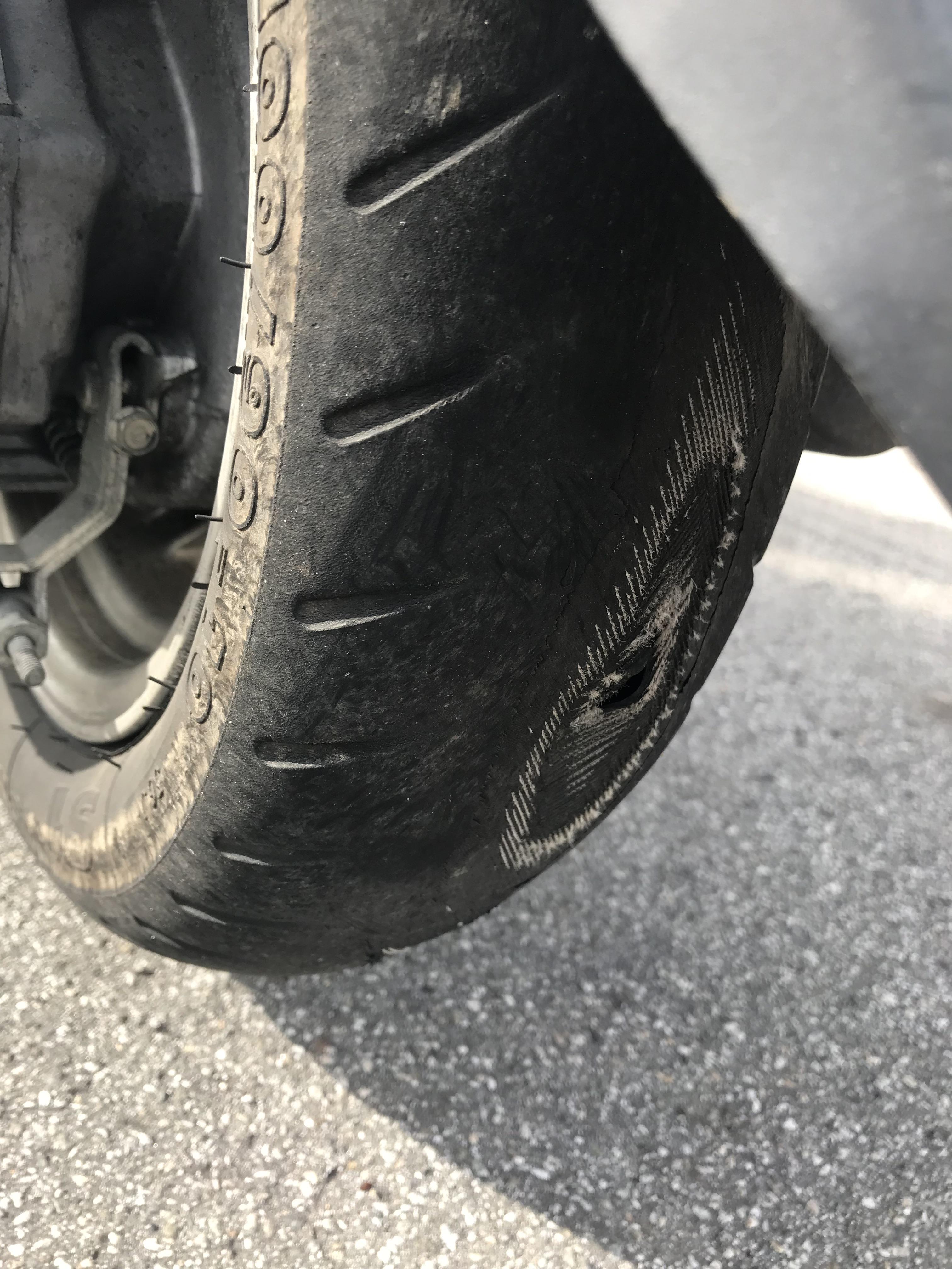 Rear tire popped, need advice. r/moped