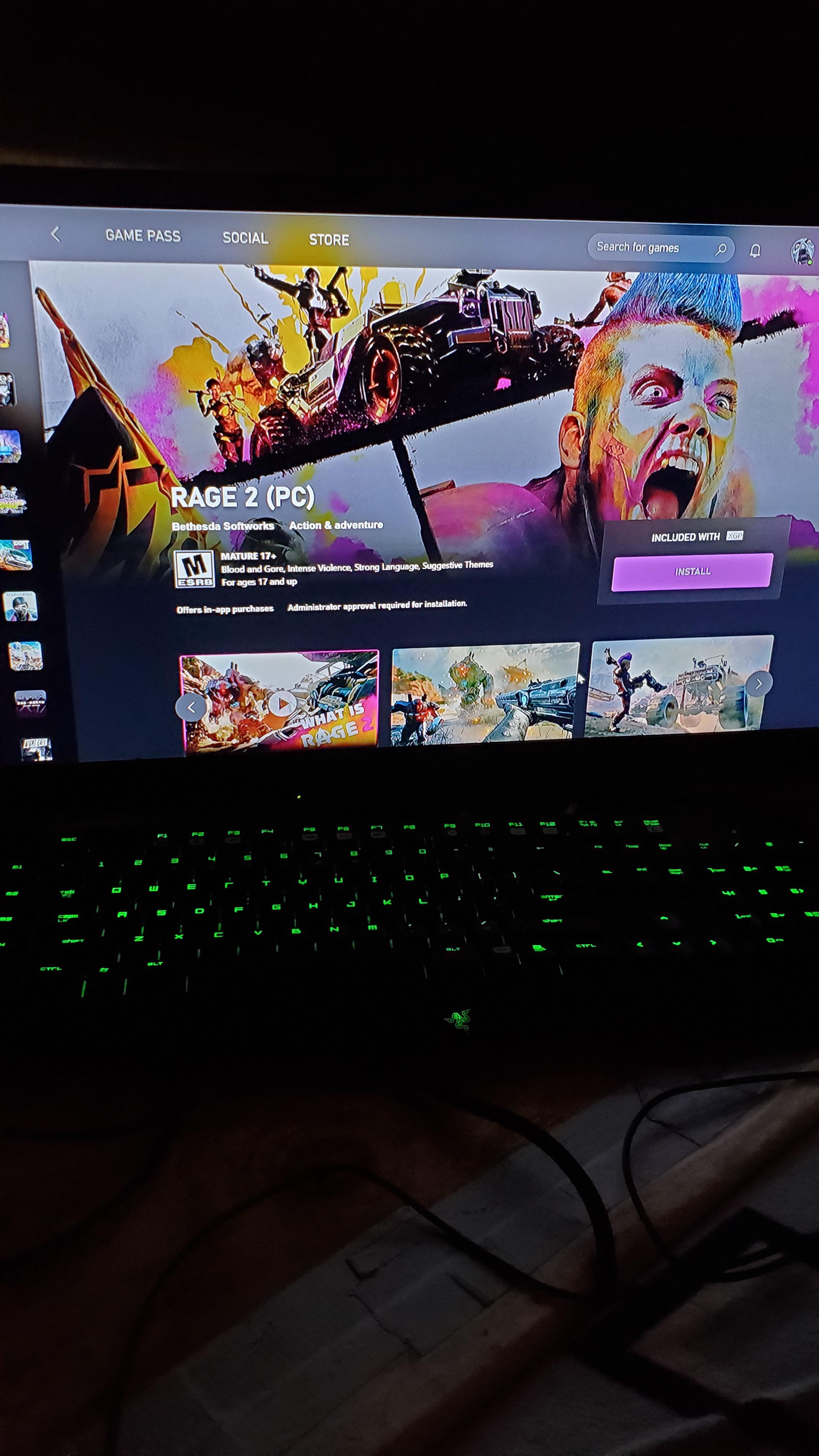 Anyone know why rage 2 on pc wont install? r/XboxGamePass
