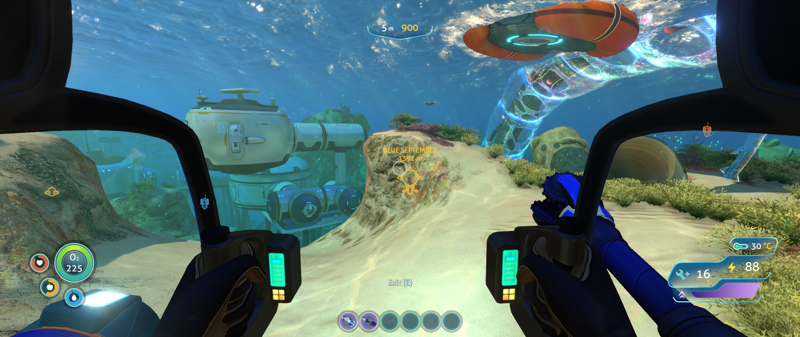 Rode my first ghost leviathan from the blood kelp zone all the way to