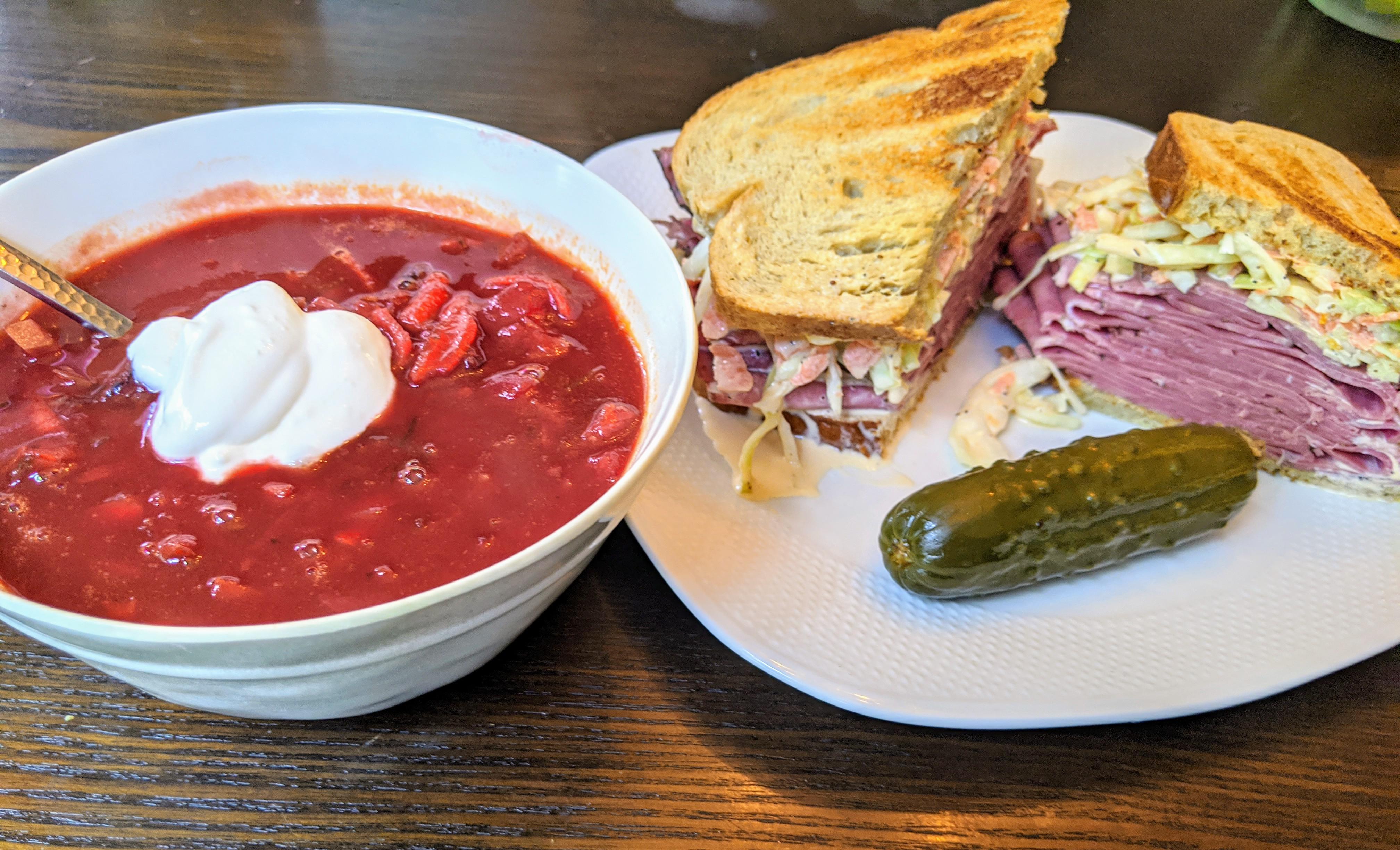 Brooklyn Ave pastrami & one year fermented hot mustard. Homemade cole