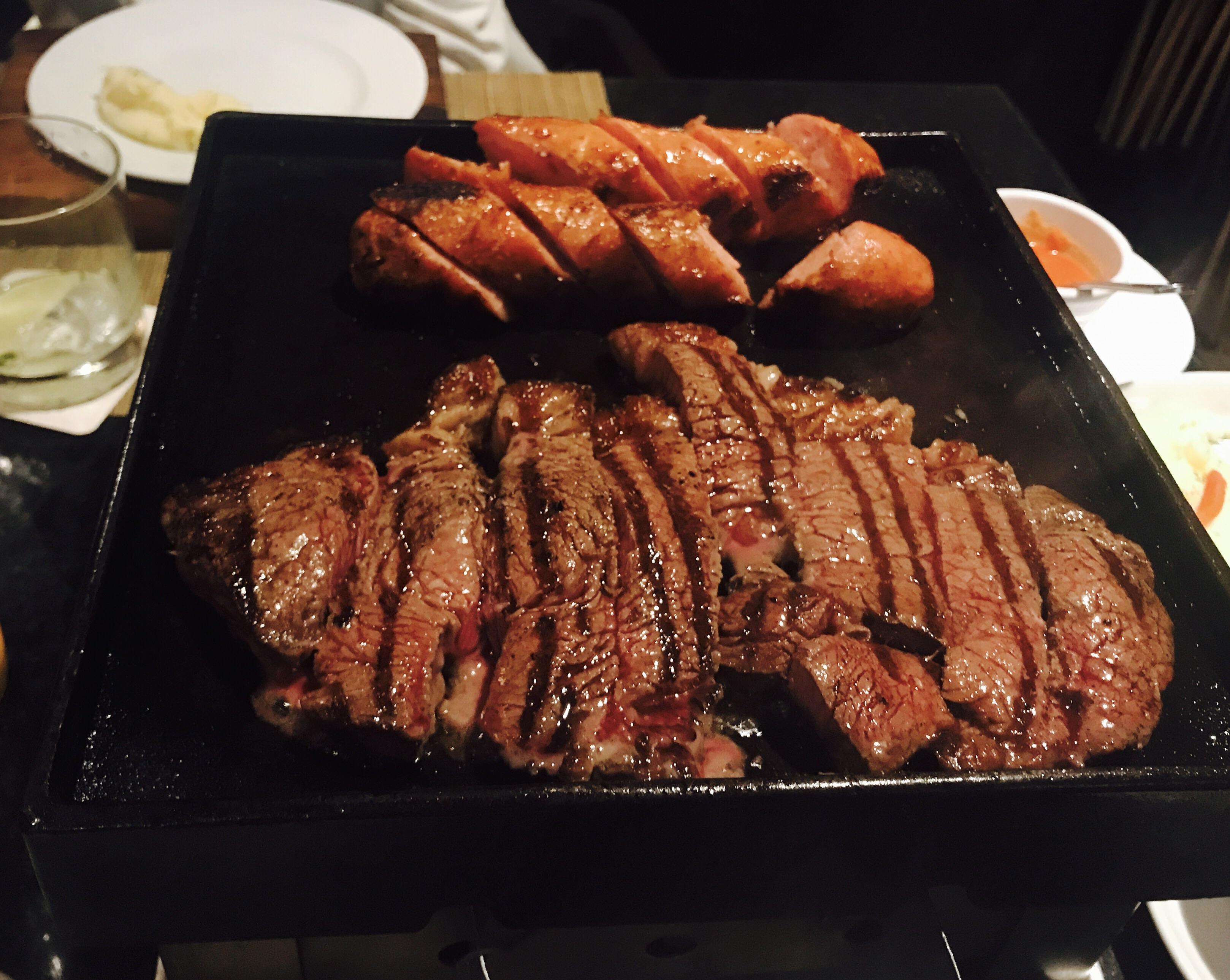 [I ate] Top Sirloin with Argentinian chorizo r/food