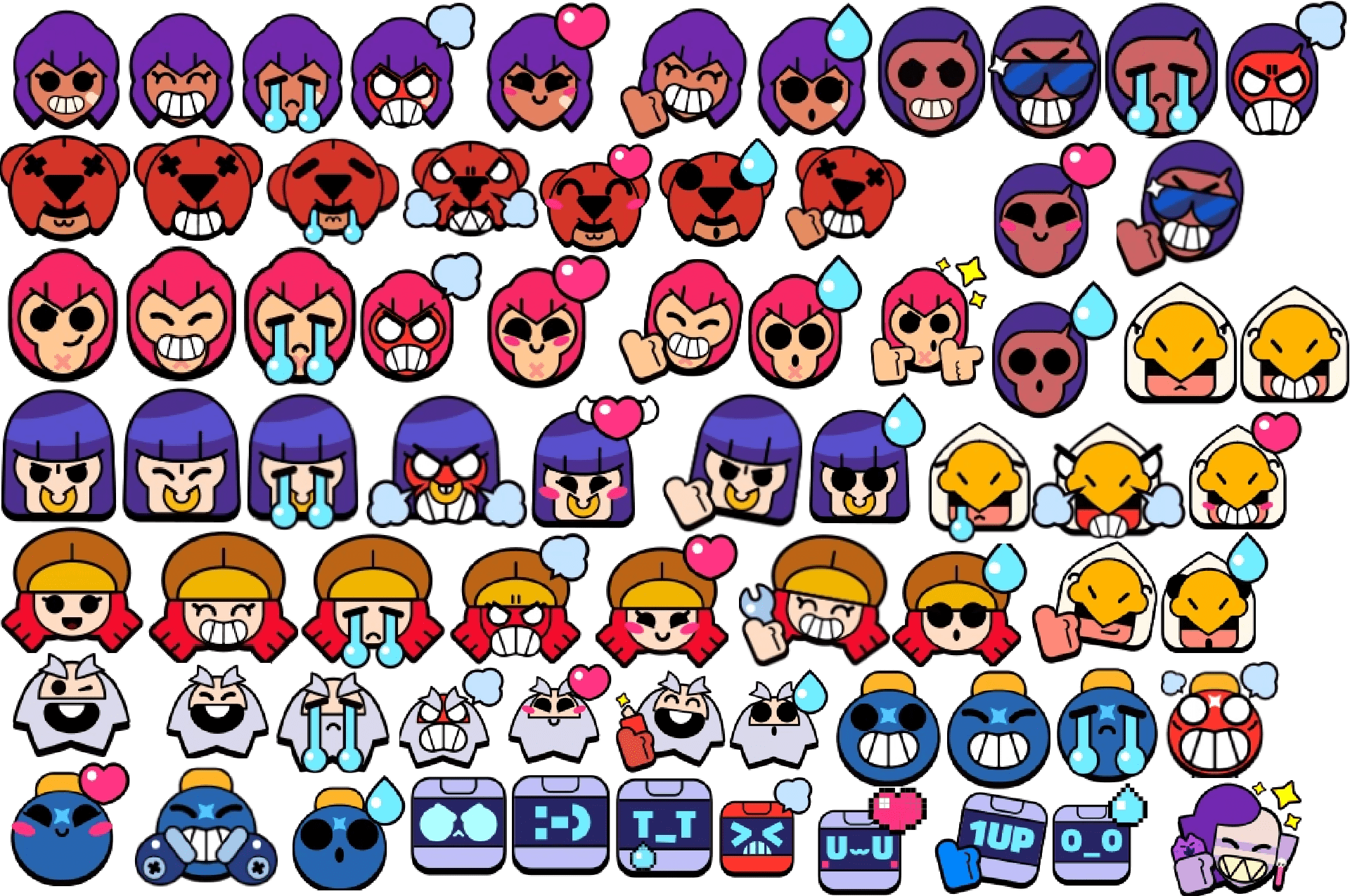 All common brawlers pins. r/Brawlstars