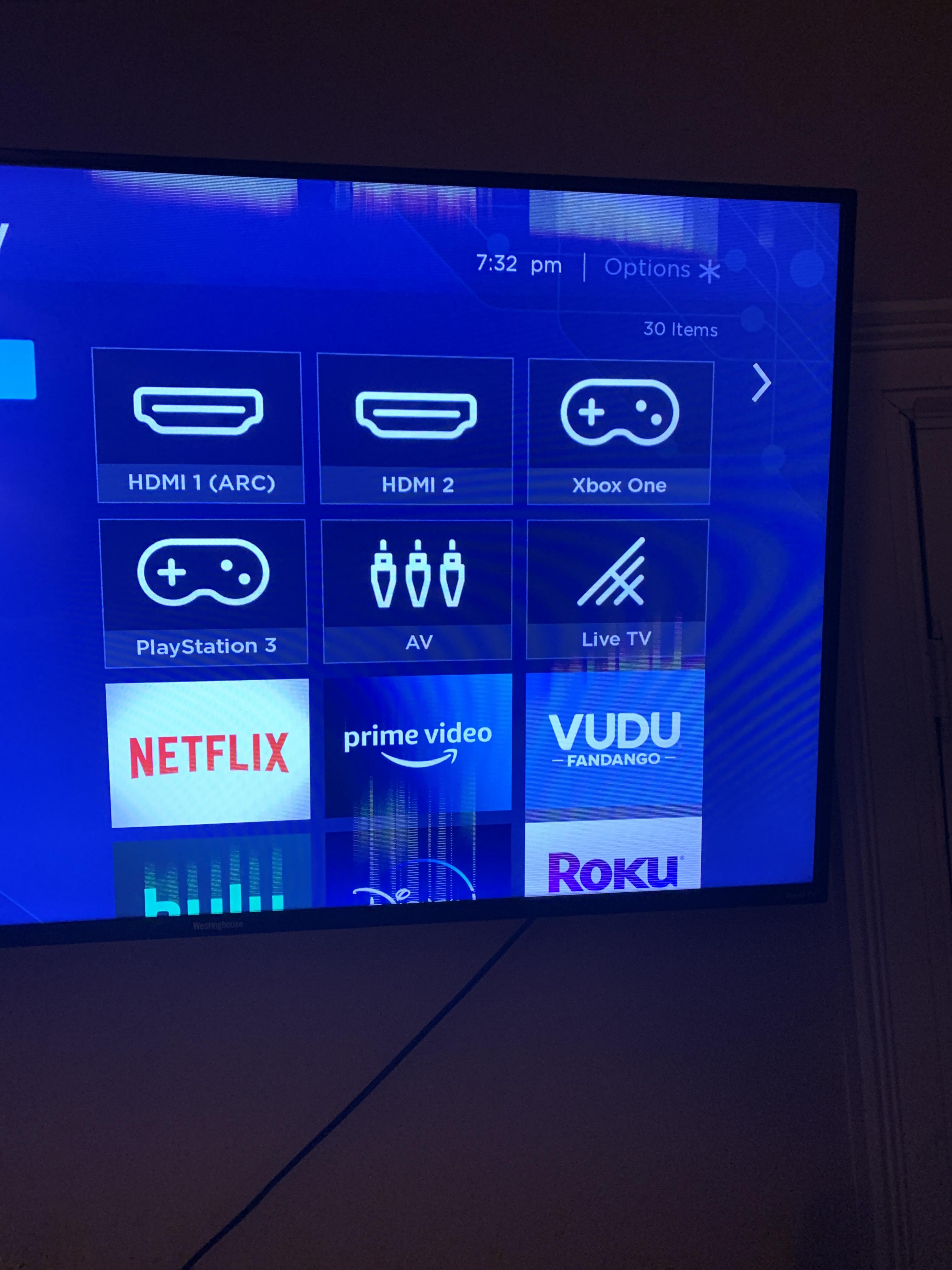 These weird flickering lines popped up on my TV, it was fine an hour