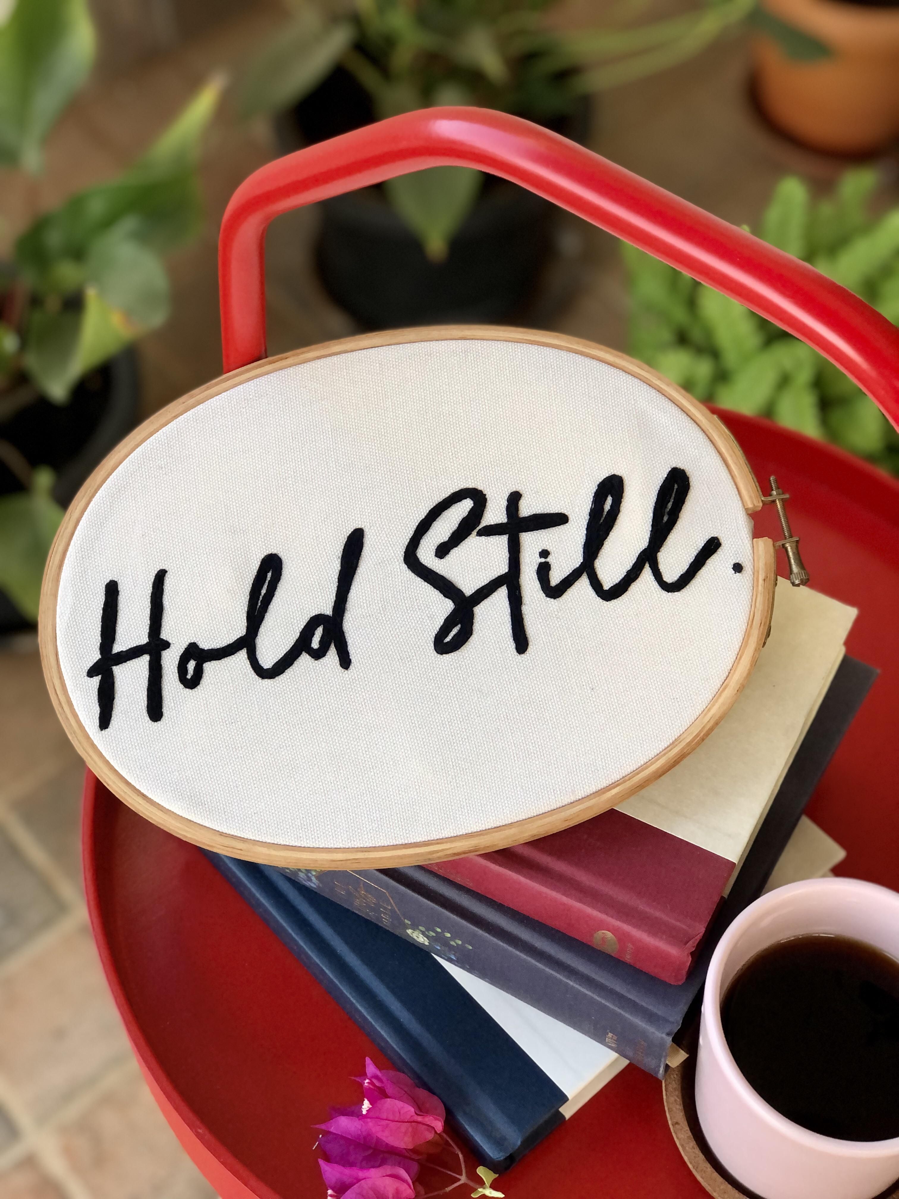 Been going through a few difficult months, so embroidered this to