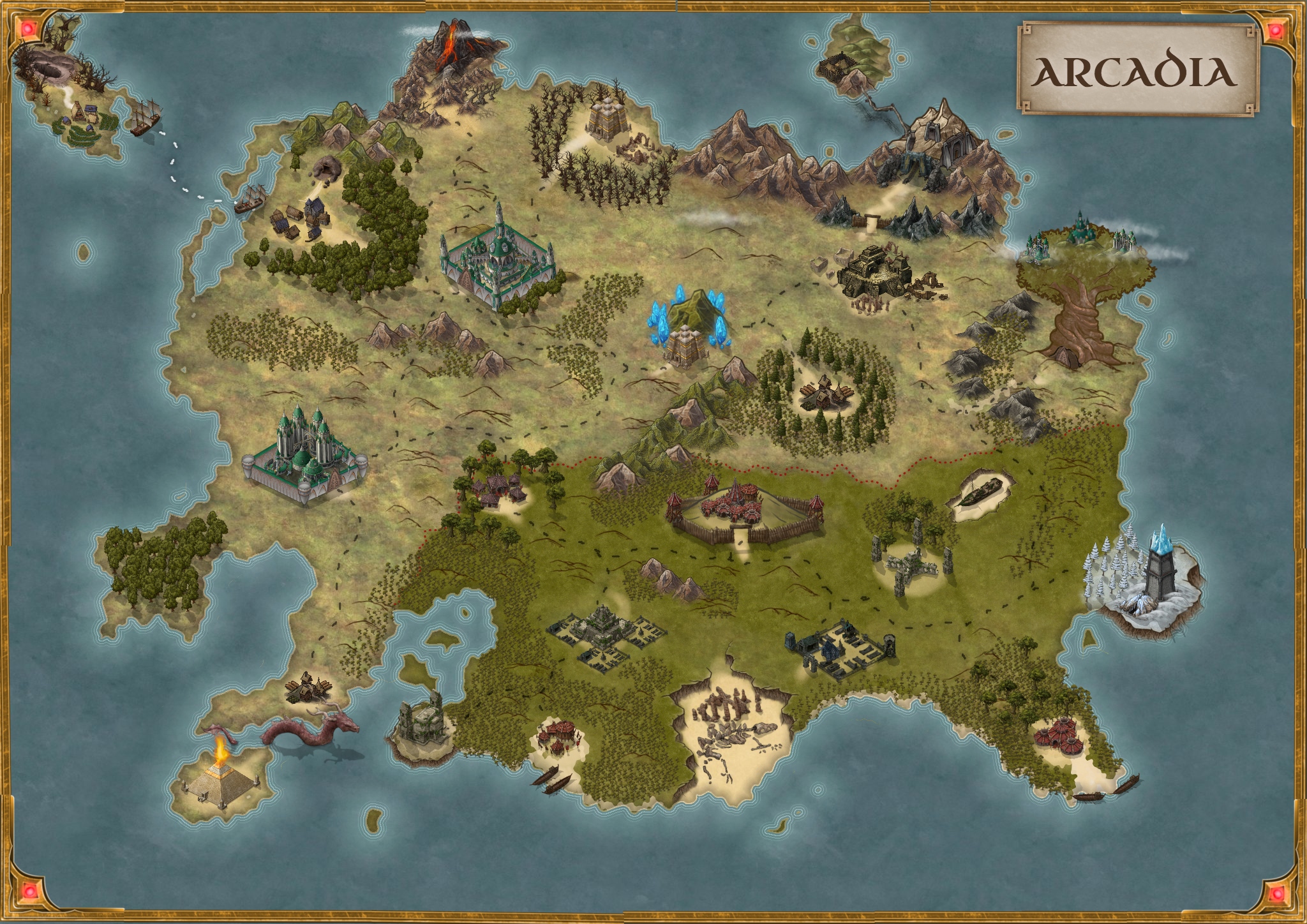 Arcadia Province. A map of the new Arc of our Campaign. If you are