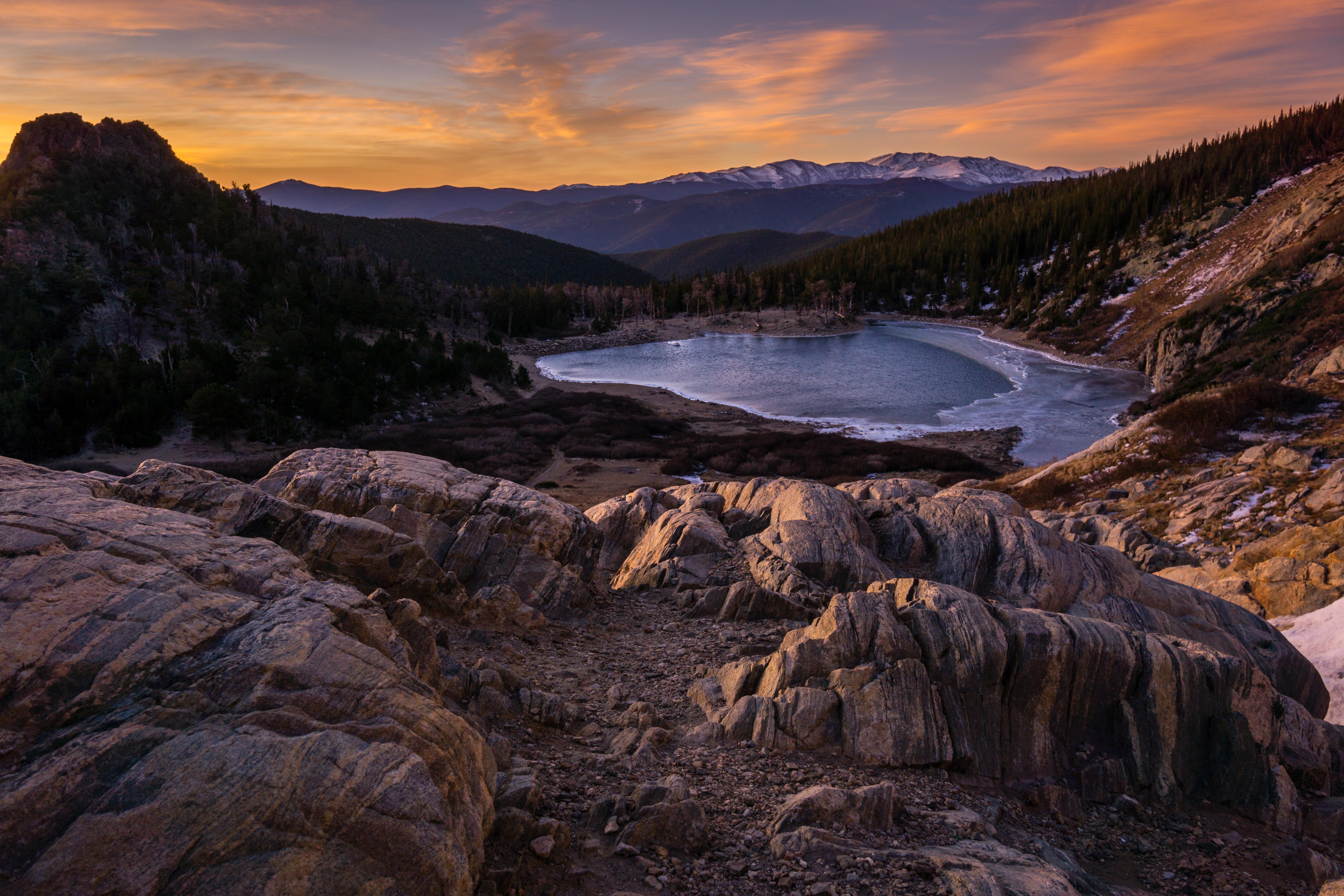 The lake fed by St Mary's Glacier, Colorado [OC] [6000 x 4000] r