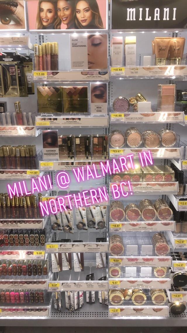 Our shoppers has a small side cap of Milani but Walmart just got a big