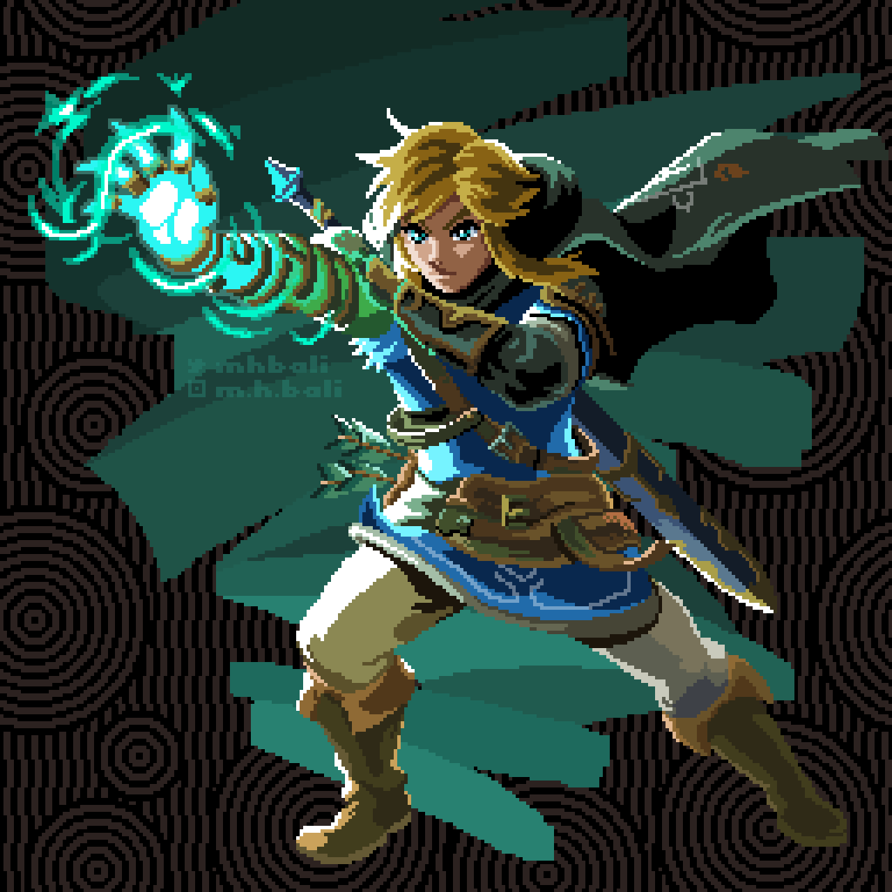 Pixelated and animated the new link art r/PixelArt