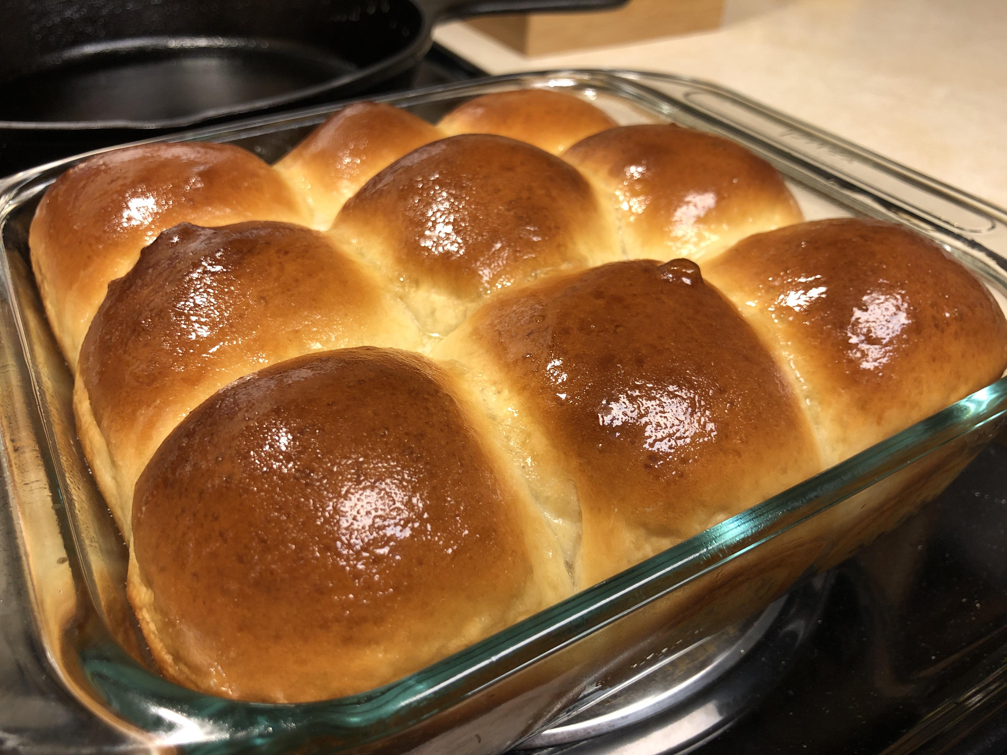 These were the best dinner rolls I’ve ever had. Made using the Japanese