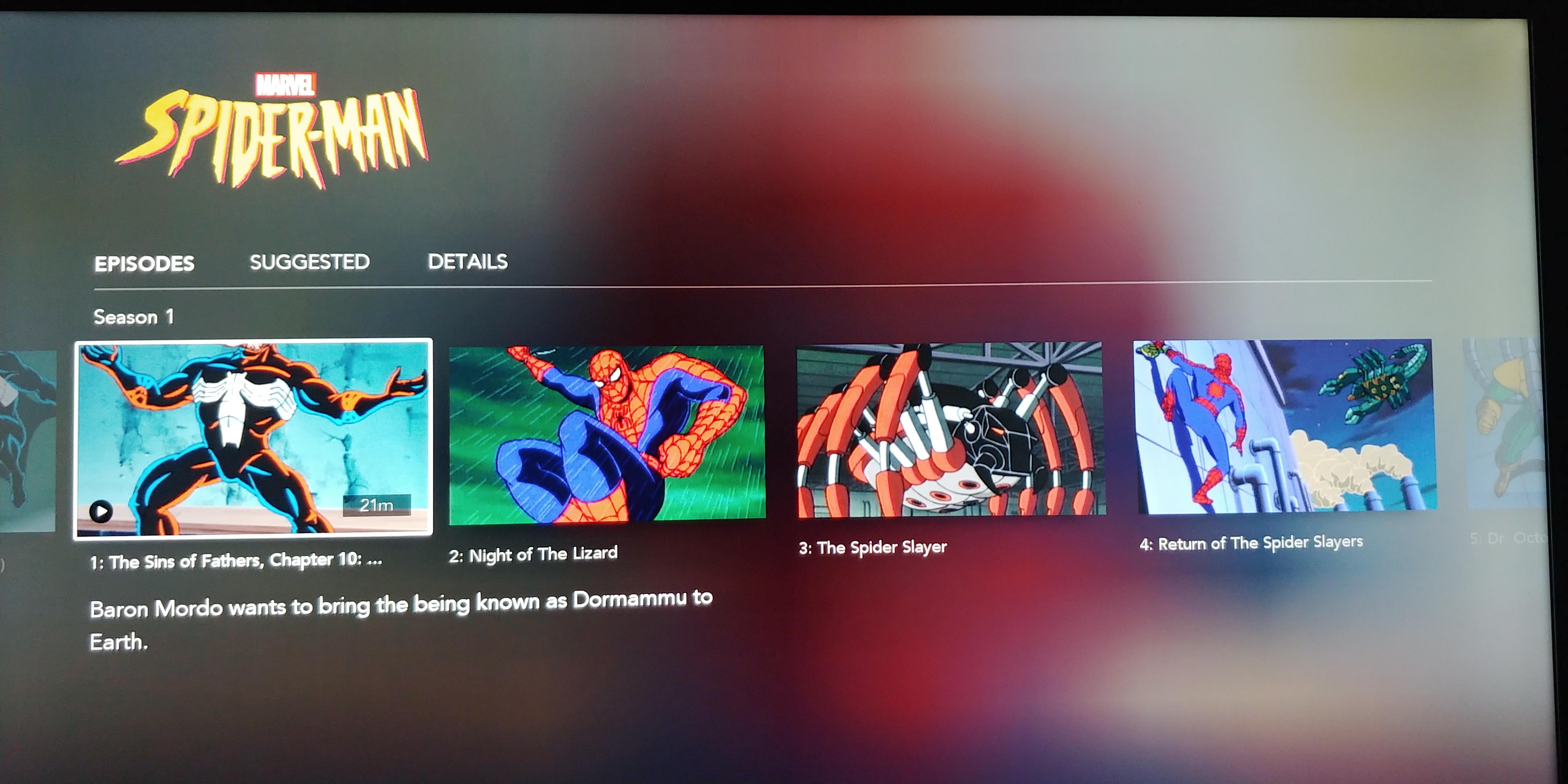 SpiderMan (1994) episodes are all out of place/order "The Sins of