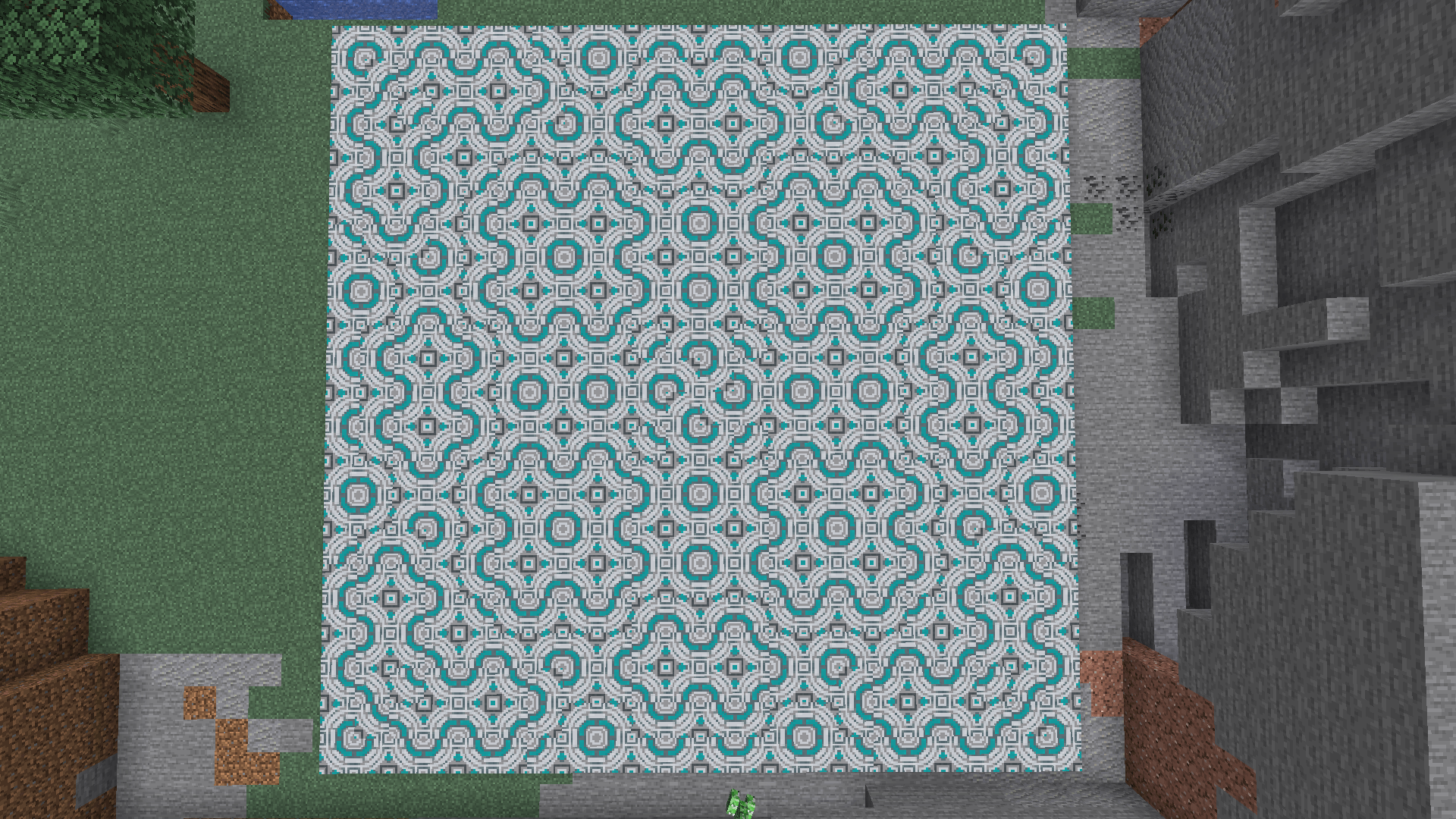 22x22 Light Gray Glazed Terracotta Pattern Minecraft