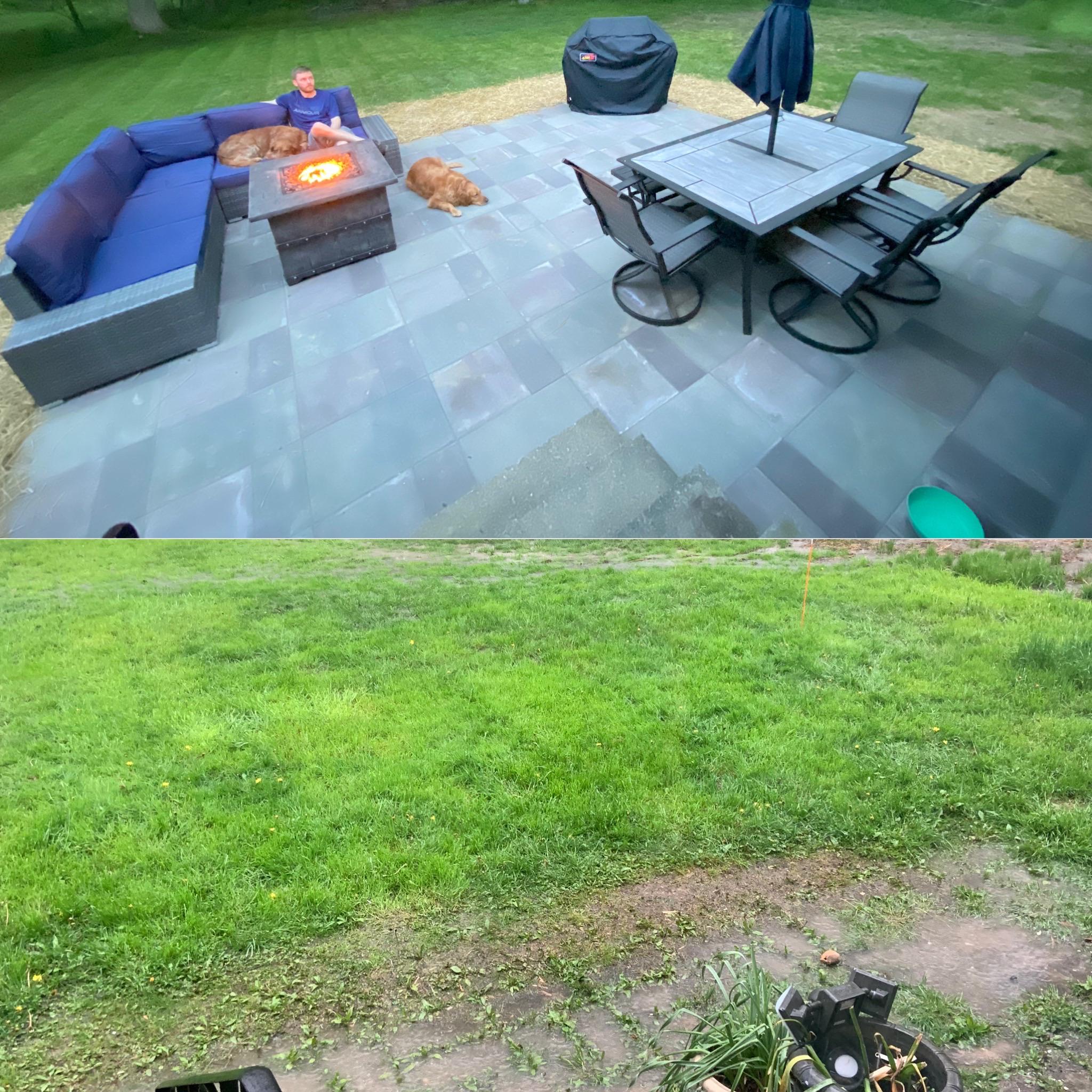 Two weekend patio project complete. r/landscaping
