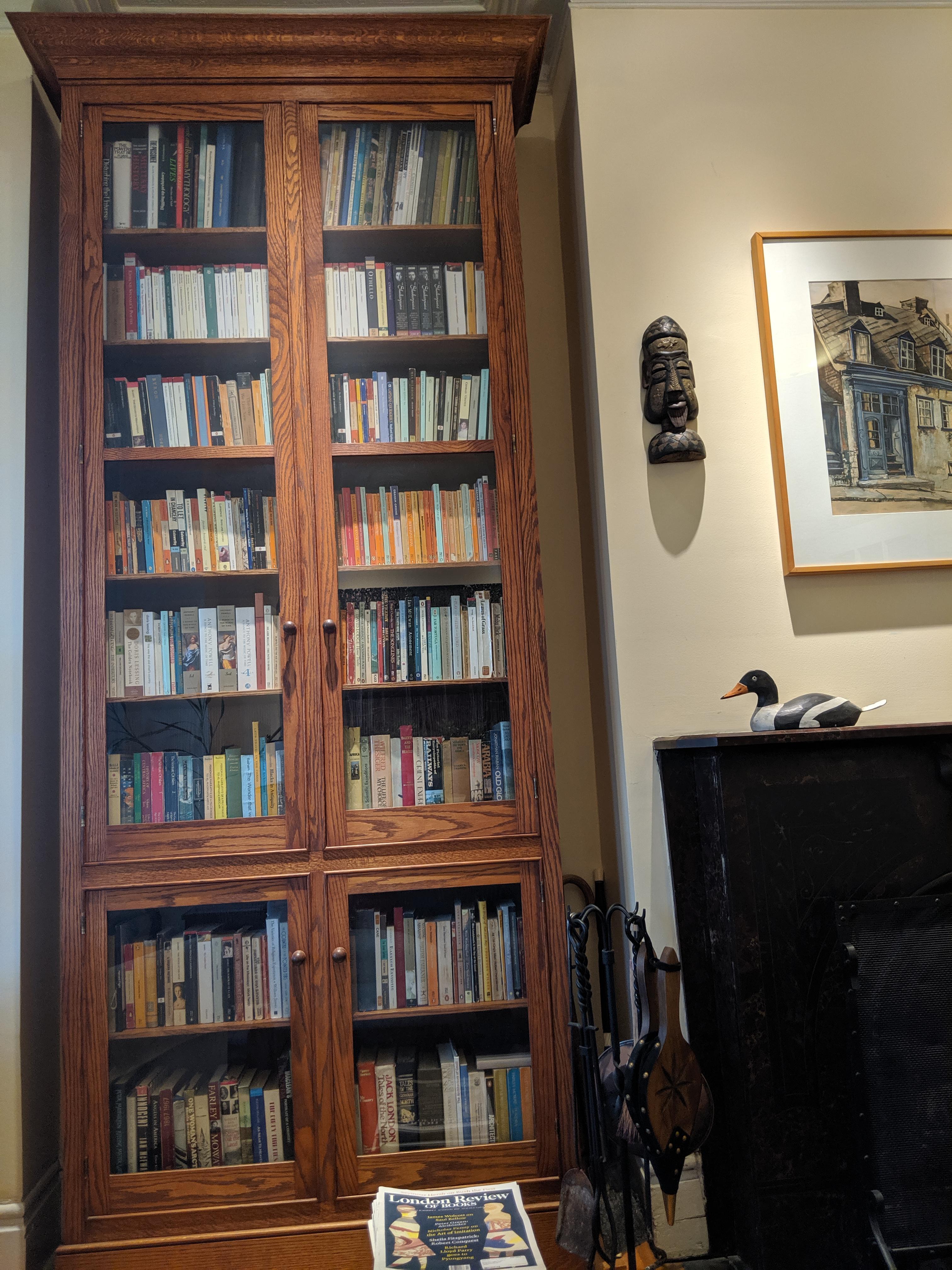 These bookshelves were built by a Canadian artist in 1986. r/bookshelf