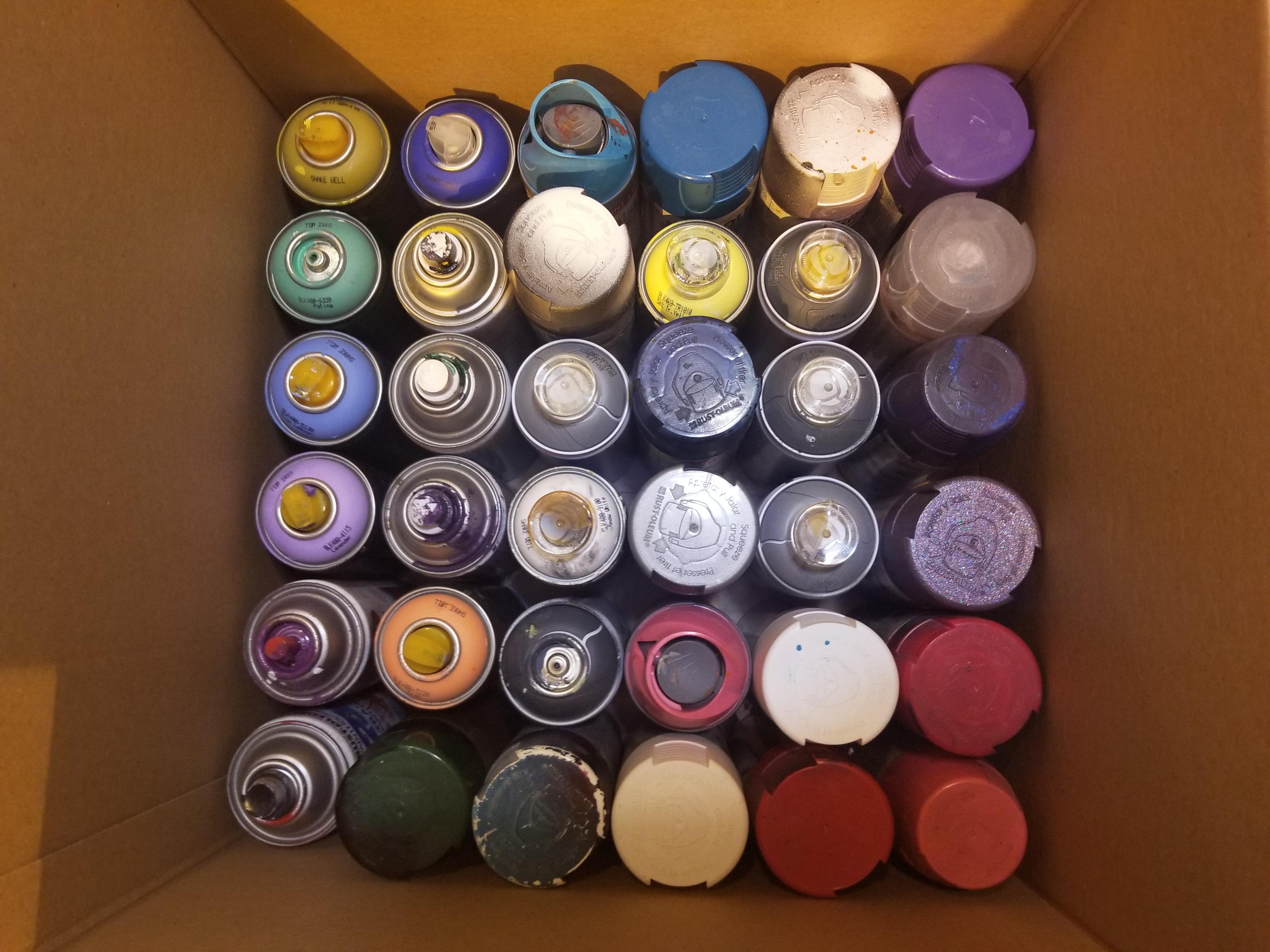 Packing my spray paint and it was a perfect fit! r/Perfectfit
