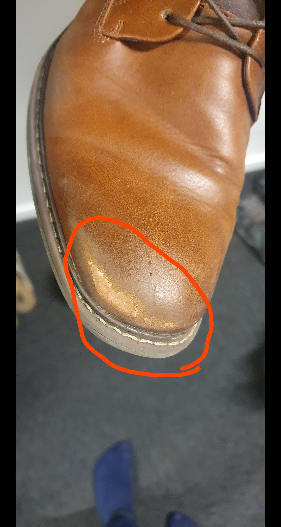 The top layer on my (nonleather) shoes have been scuffed off. Is there anything I can apply to