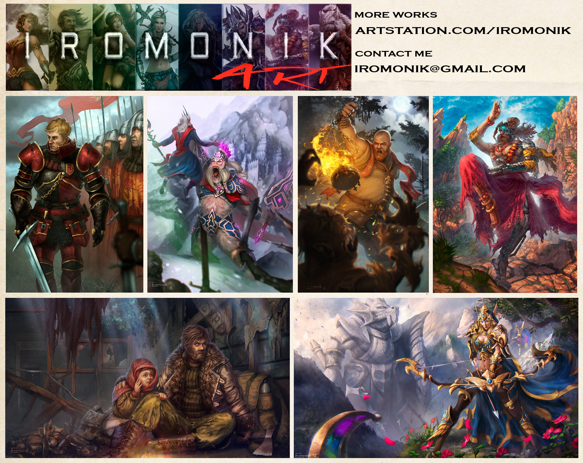 [FOR HIRE] Freelance 2d artist. Illustrations, fantasy, d&d, original