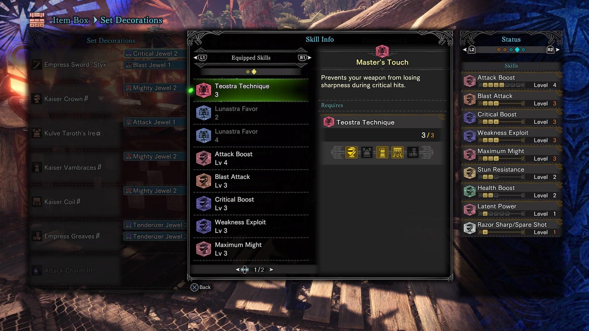 Extermination edge mhw build 574128Extermination edge mhw build
