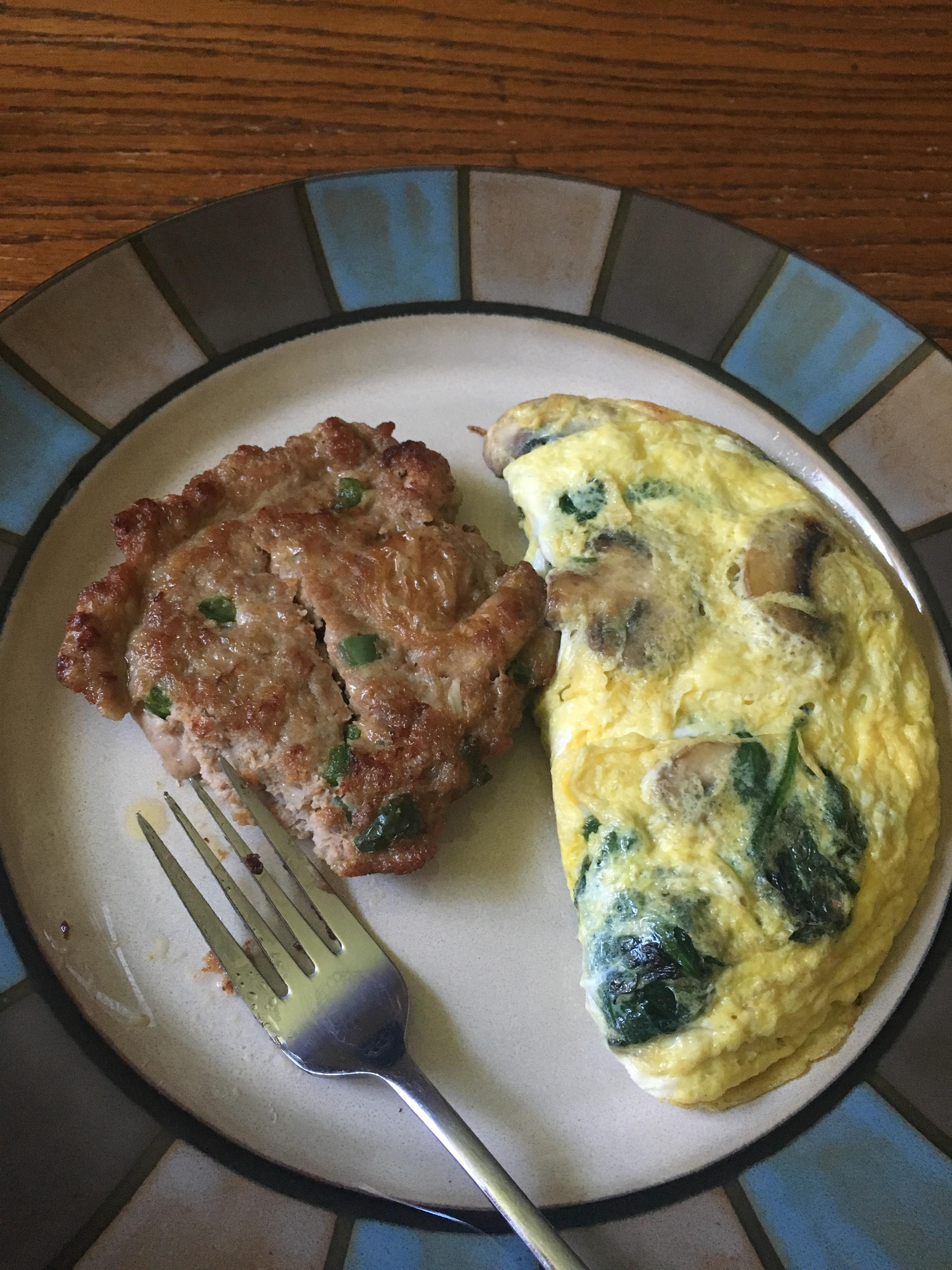 Sausage with omelette! r/ketorecipes