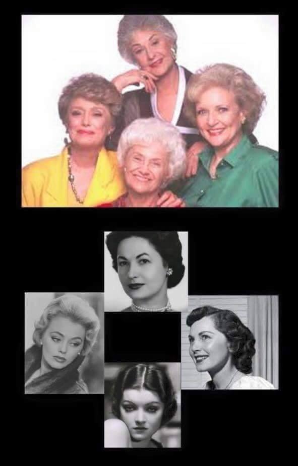 Blanche, Dorothy, Sophia and Rose before they moved to Miami in the