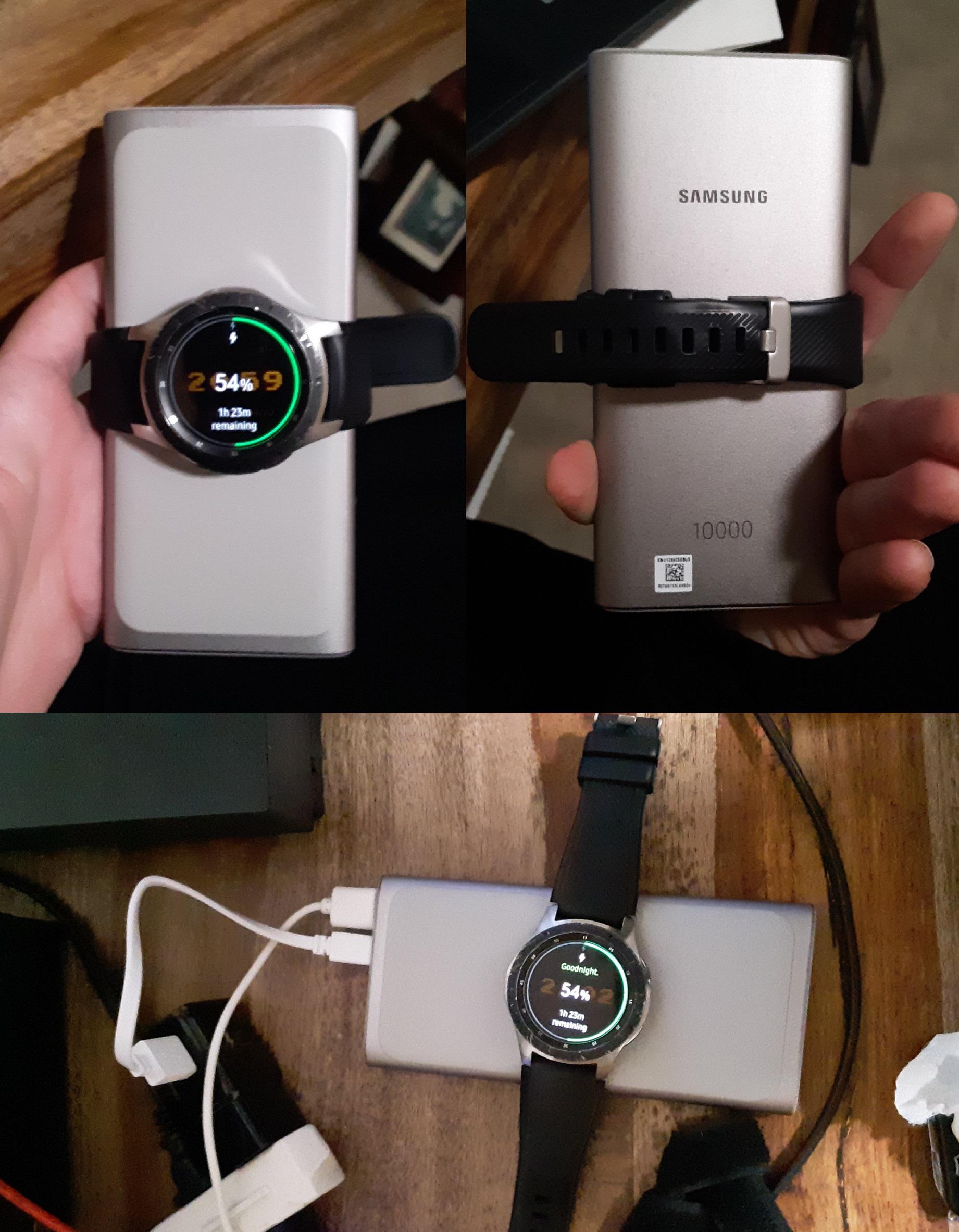 Samsung portable wireless charger = Galaxy Watch phone r/GalaxyWatch