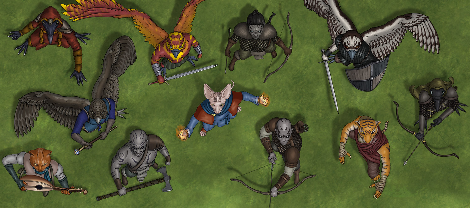 Heroes 3 Token Pack for Foundry VTT (TopDown tokens of Aarakocra