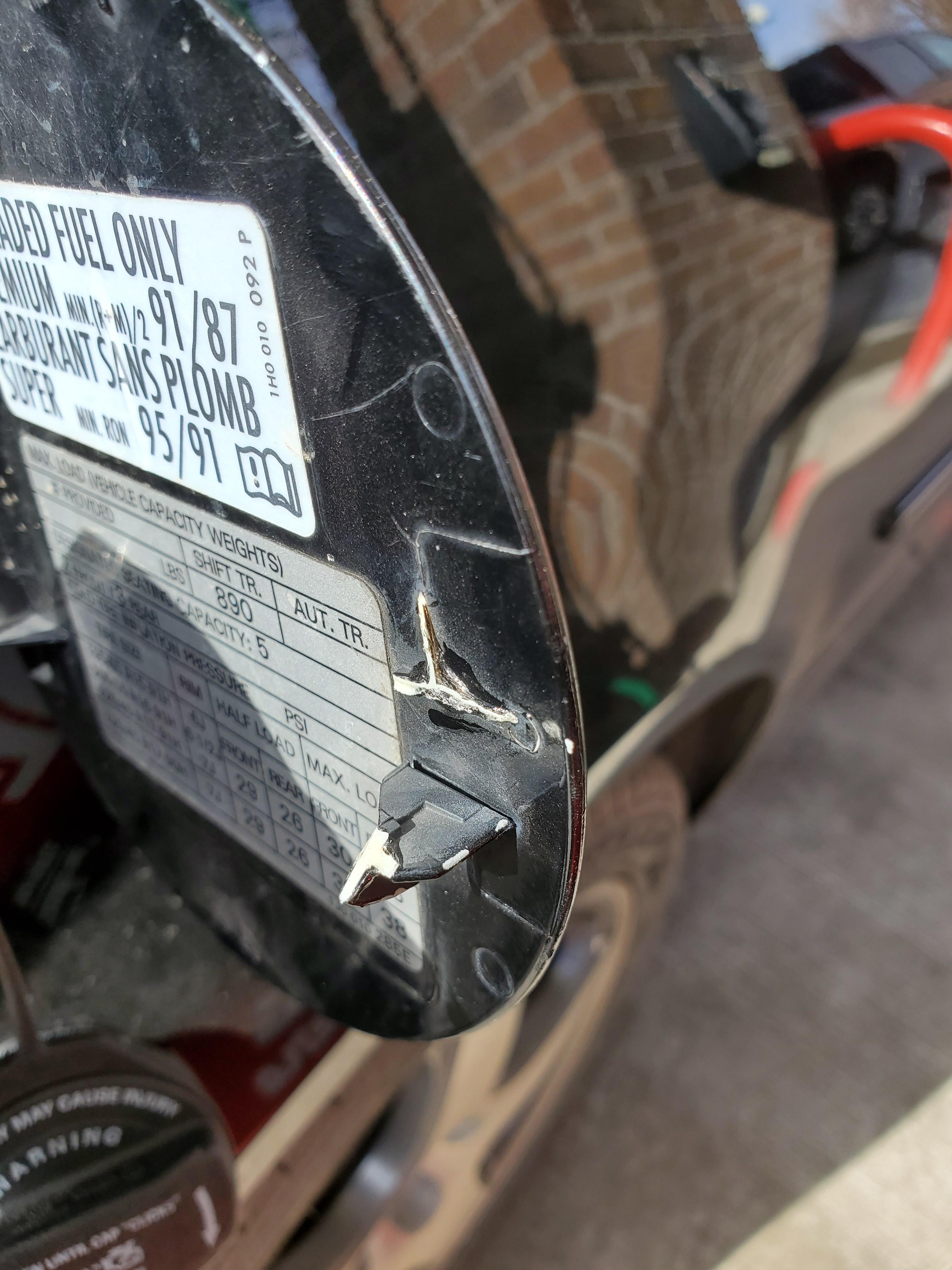 Fuel door latch broke off, any idea how to fix without buying a new