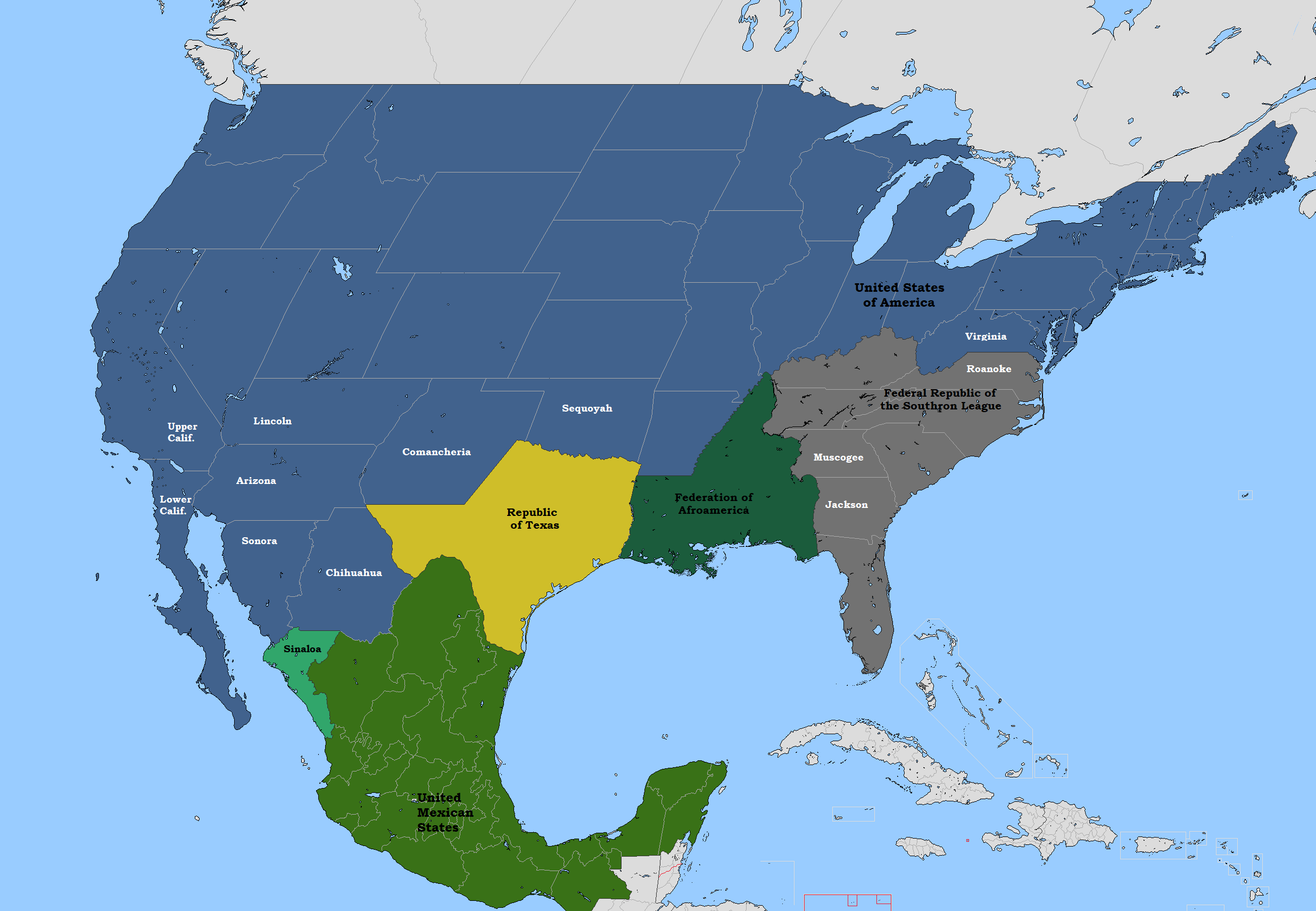Another postww2 "Southern Victory" TL191 I came up with for no reason
