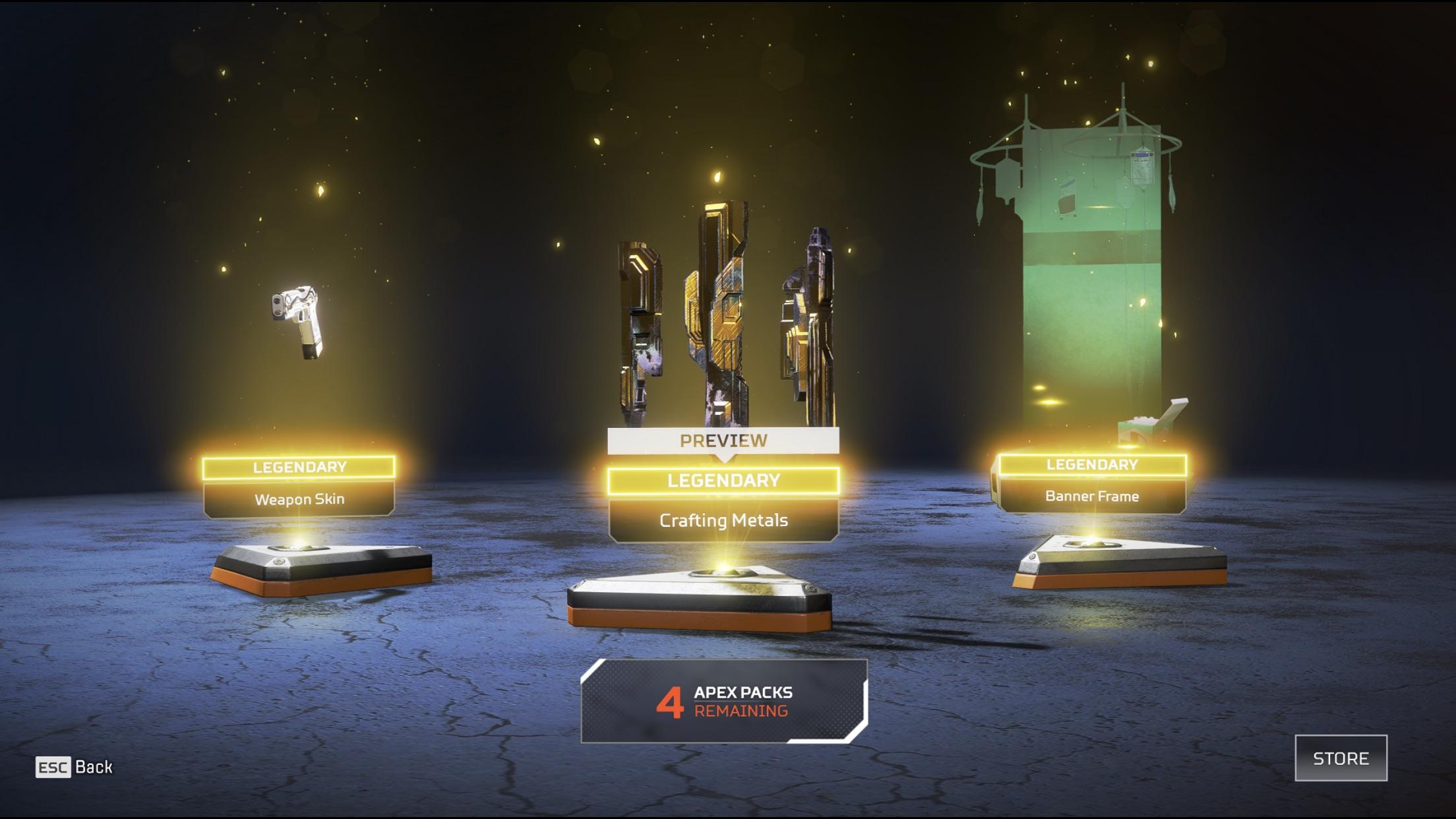 Triple Legendary with 600 shards to boot! r/apexlegends