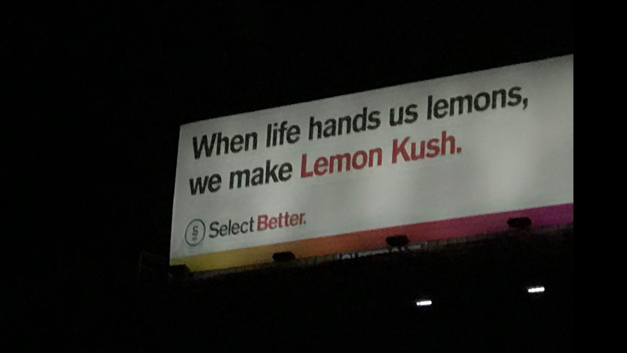 This billboard in Orange County, CA. Love it. (OC) r/trees