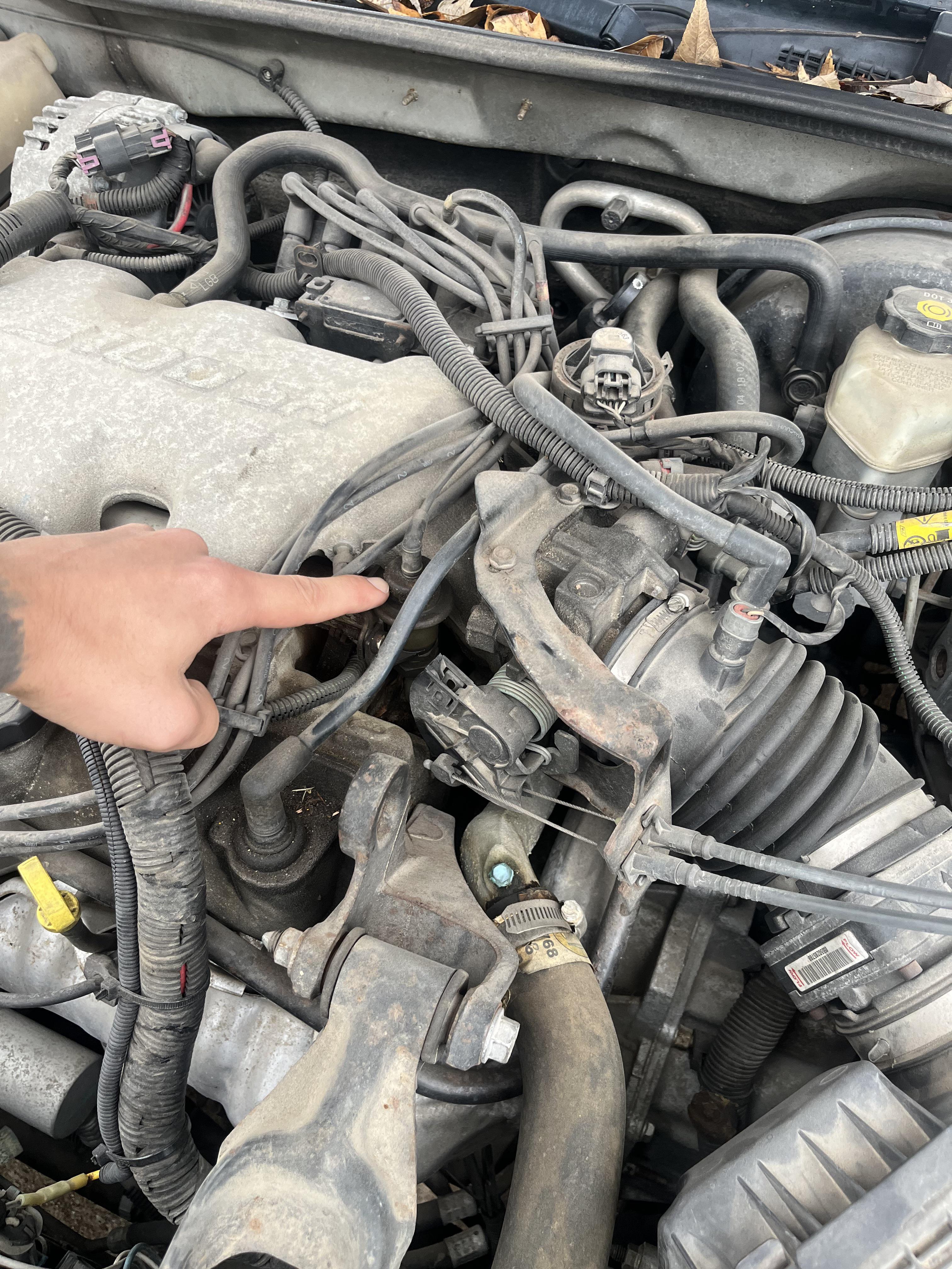 2002 Buick century custom 3.1L V6. This little deal that I’m pointing