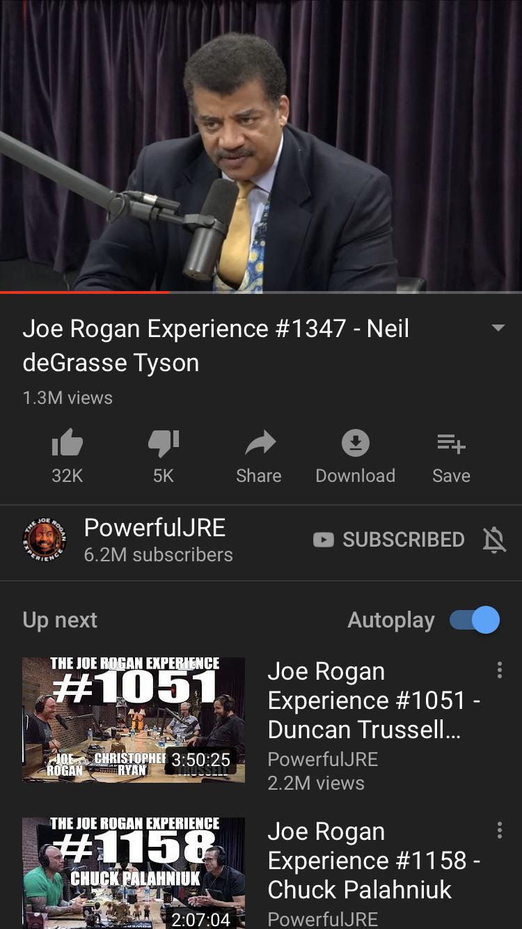 Joe Rogan Experience episode 1347. Awkward and hilarious