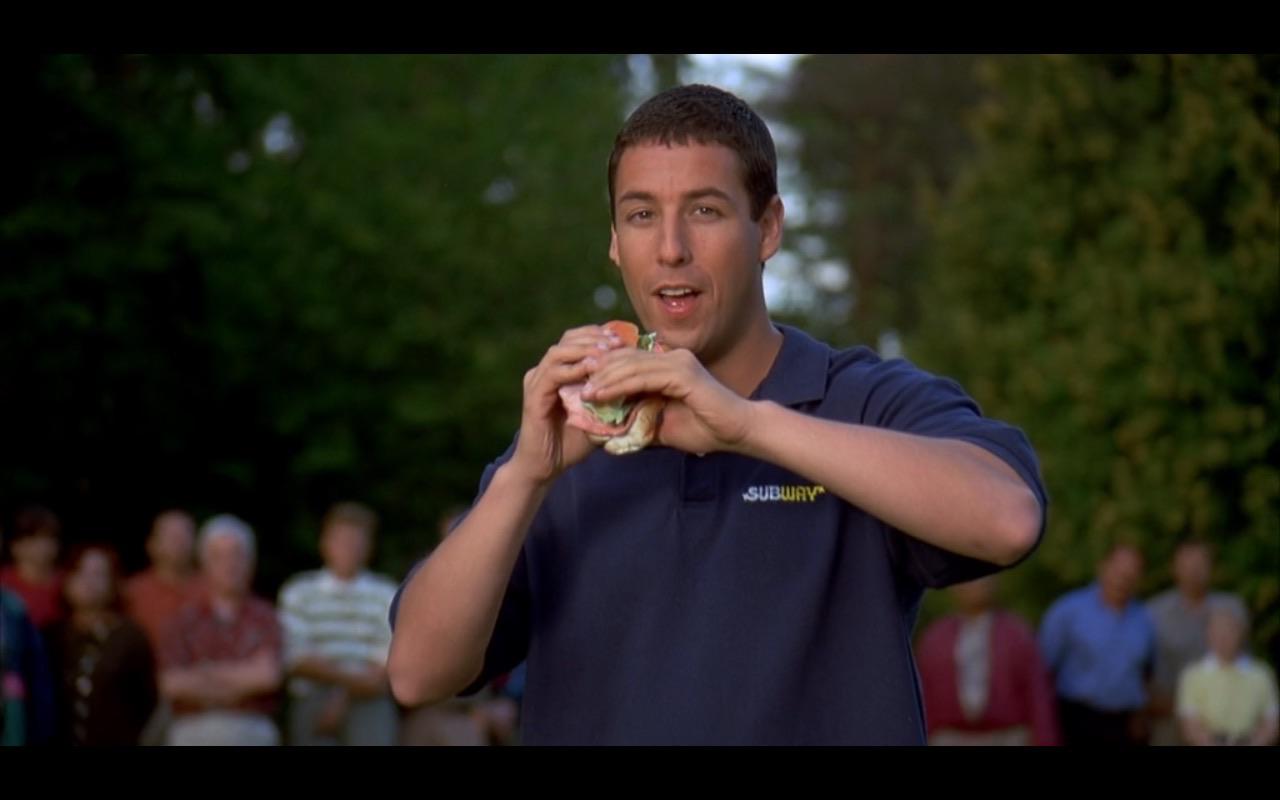 In Happy Gilmore (1996), the lead character Happy is seen doing a