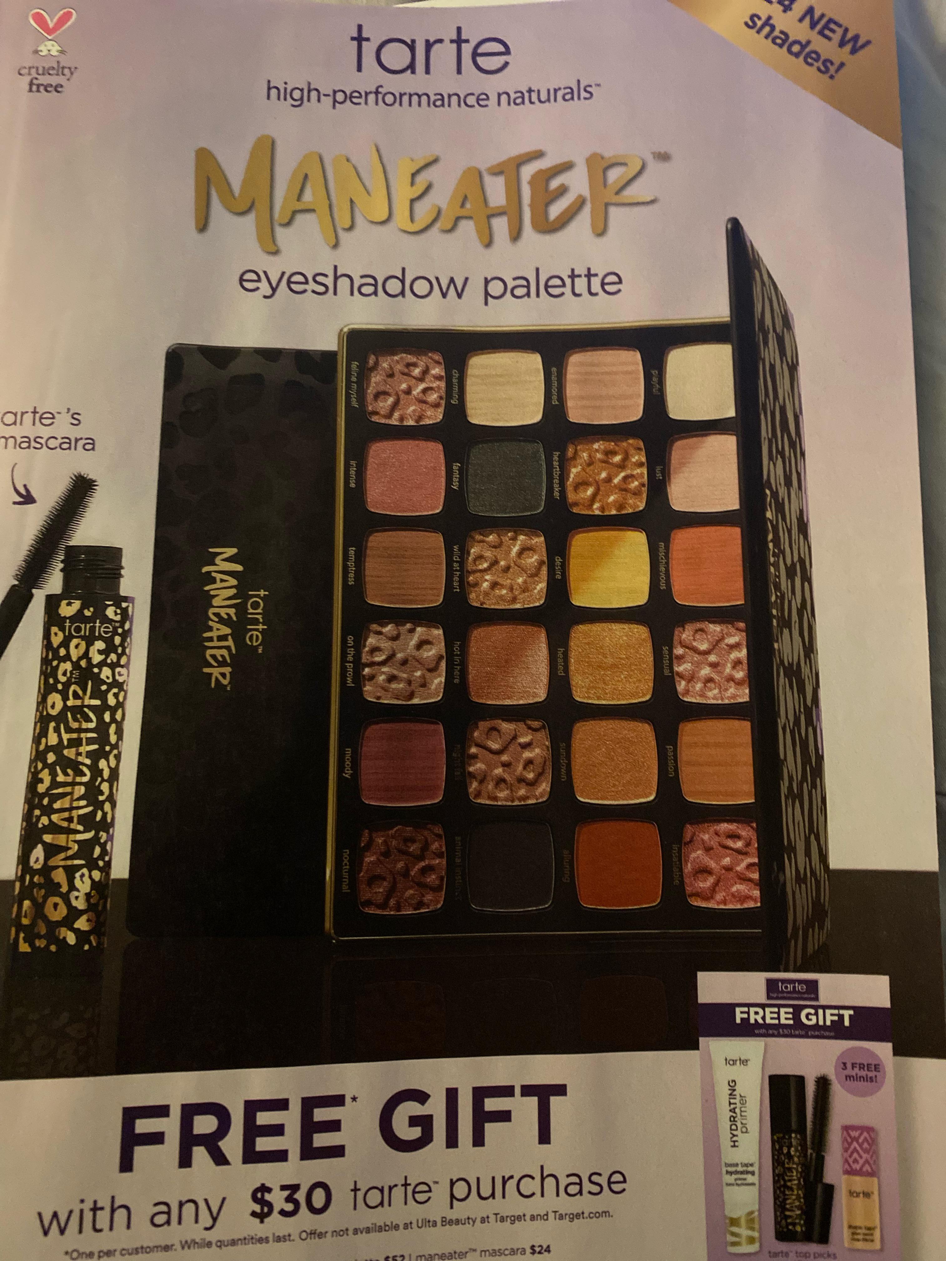 Does anyone know if this just hasn’t released yet? Tarte Maneater After