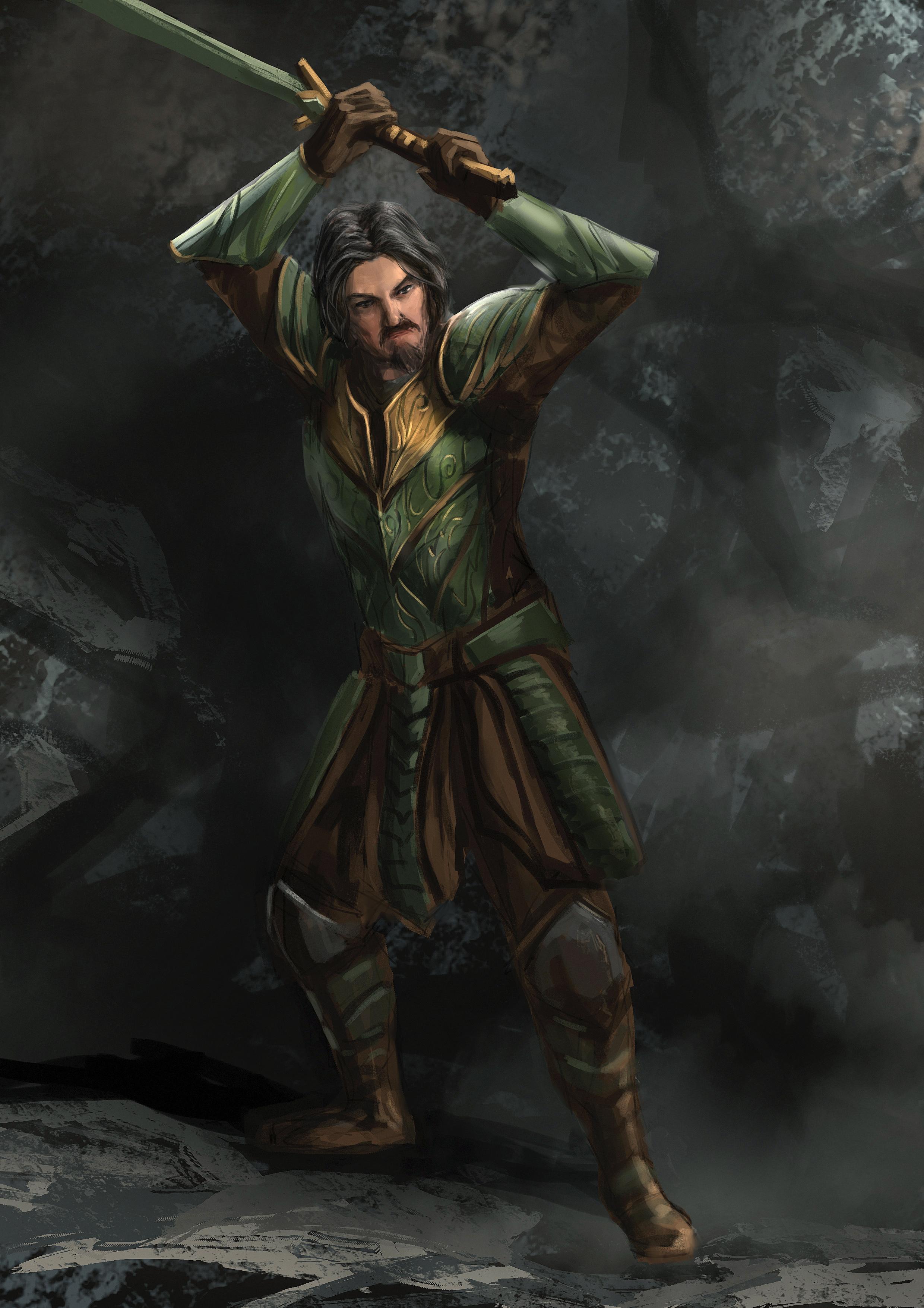 My Wood Elf Dragonknight, Jarek, by Entar0178