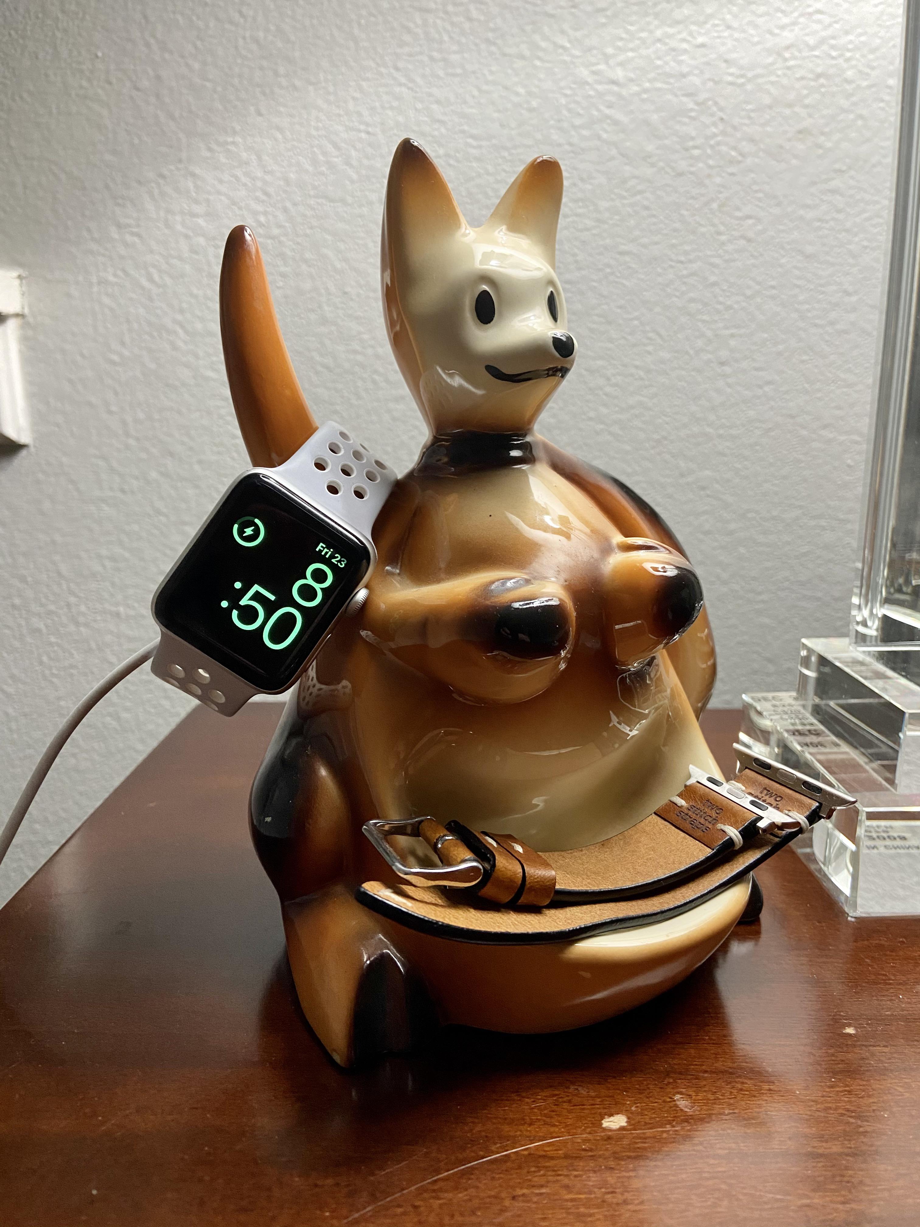 “Bedside table. On the kangaroo. Say the words, ‘DON’T MY FATHER